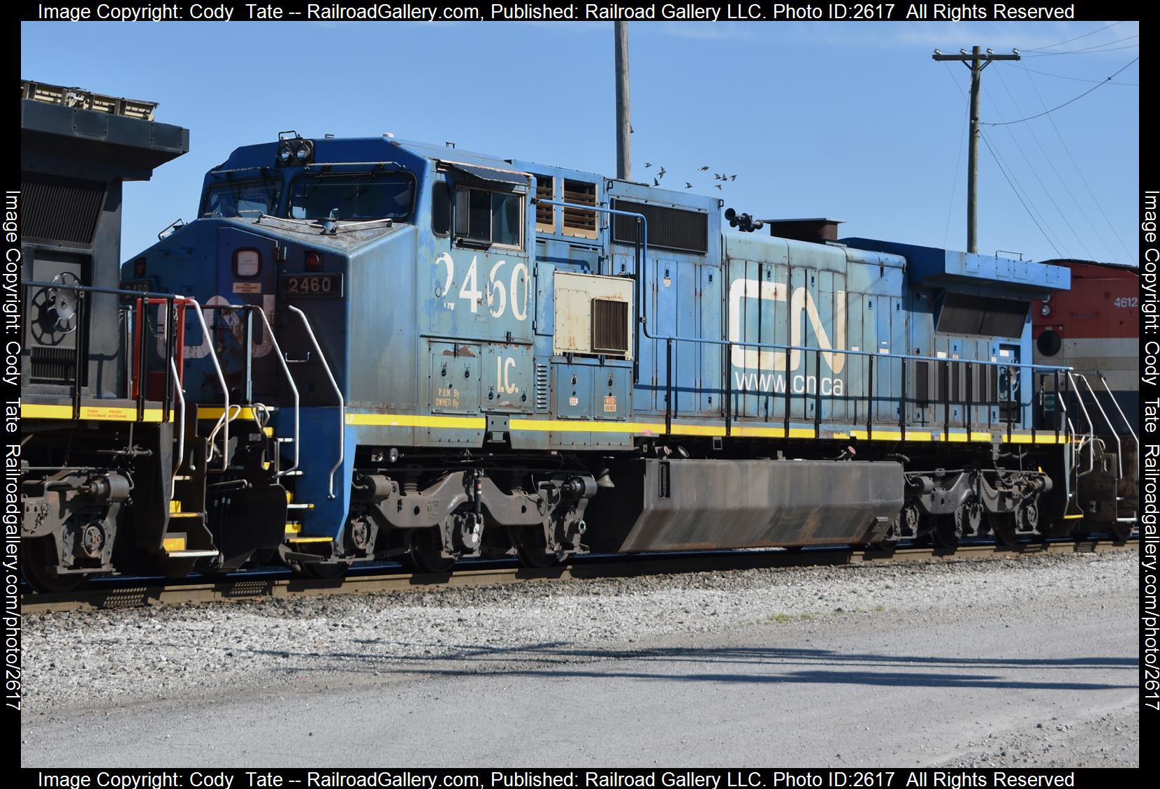 IC 2460 Canadian National Railway C40-8W - in Centralia