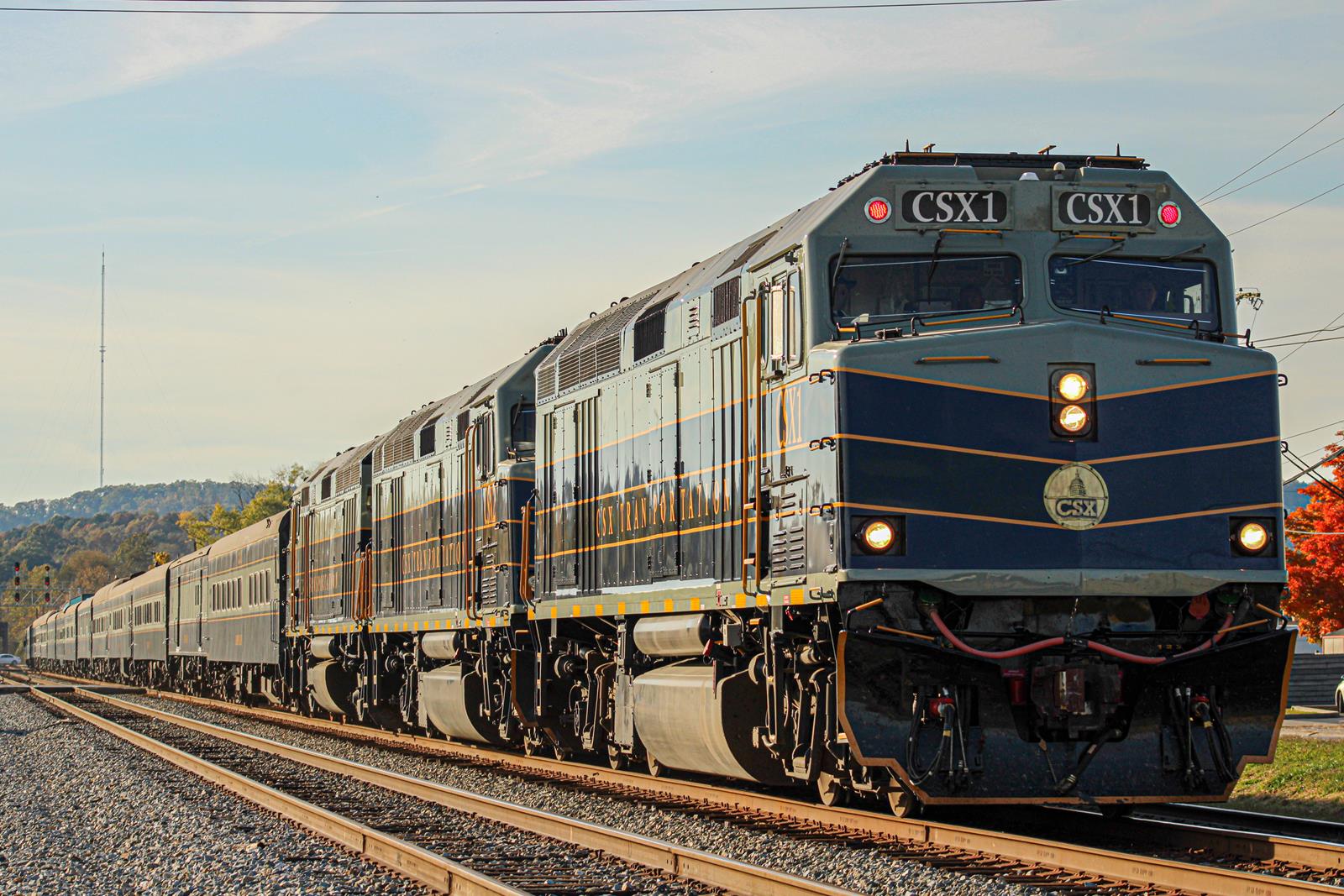 CSXT 1 CSX Transportation F40PH - in St. Albans, West Vir...