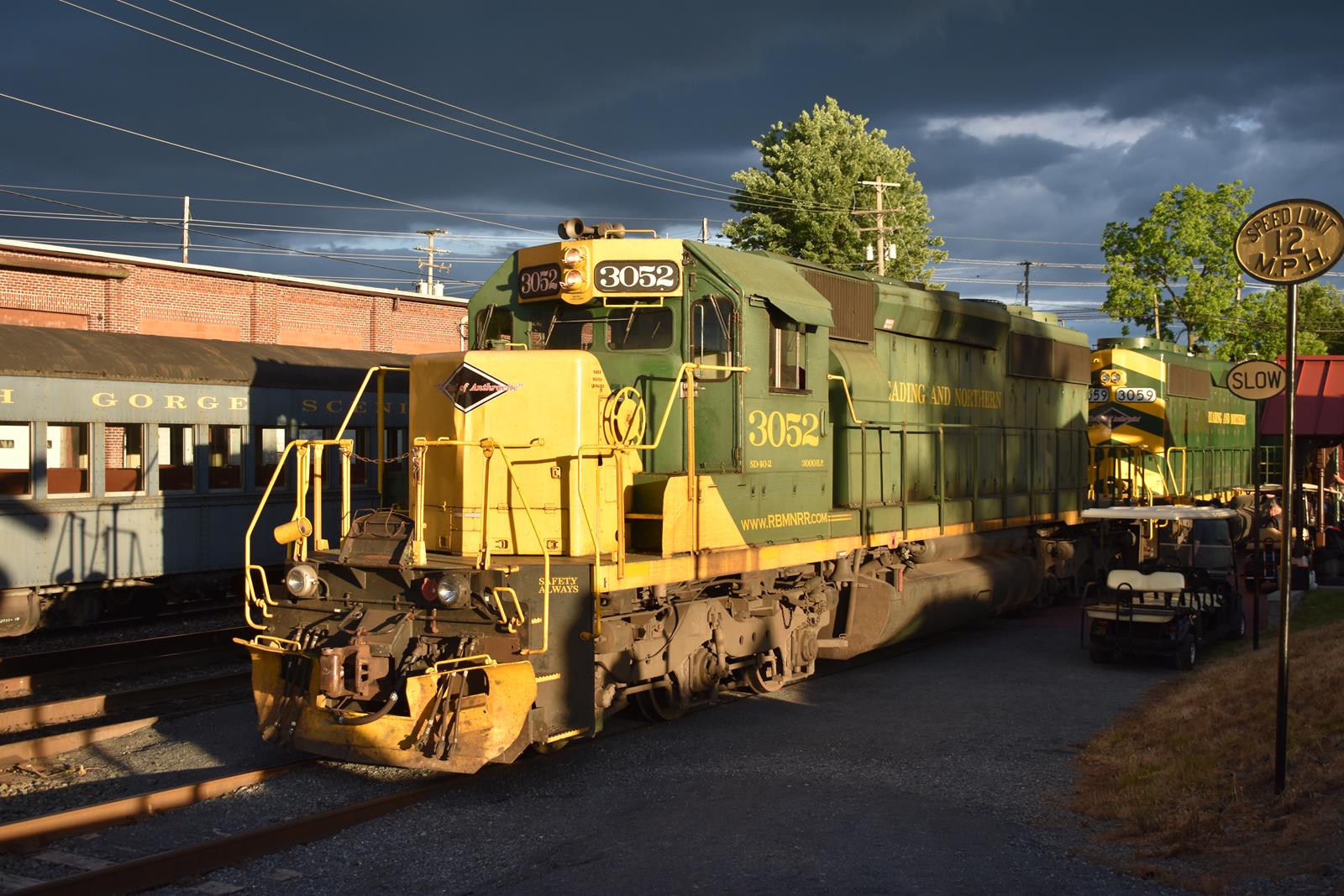 RBMN 3052 is a class SD40-2 and  is pictured in Reading, Pennsylvania, USA.  This was taken along the Reading Line on the Reading Blue Mountain and Northern Railroad. Photo Copyright: James Ellison uploaded to Railroad Gallery on 11/28/2022. This photograph of RBMN 3052 was taken on Saturday, May 28, 2022. All Rights Reserved. 