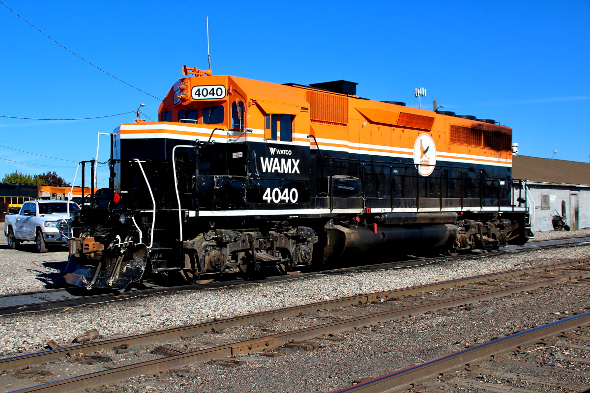 EIRR 4040 is a class EMD GP40-3 and  is pictured in Idaho Falls, Idaho, USA.  This was taken along the Idaho Falls/EIRR on the Eastern Idaho Railroad. Photo Copyright: Rick Doughty uploaded to Railroad Gallery on 12/18/2023. This photograph of EIRR 4040 was taken on Monday, October 17, 2022. All Rights Reserved. 