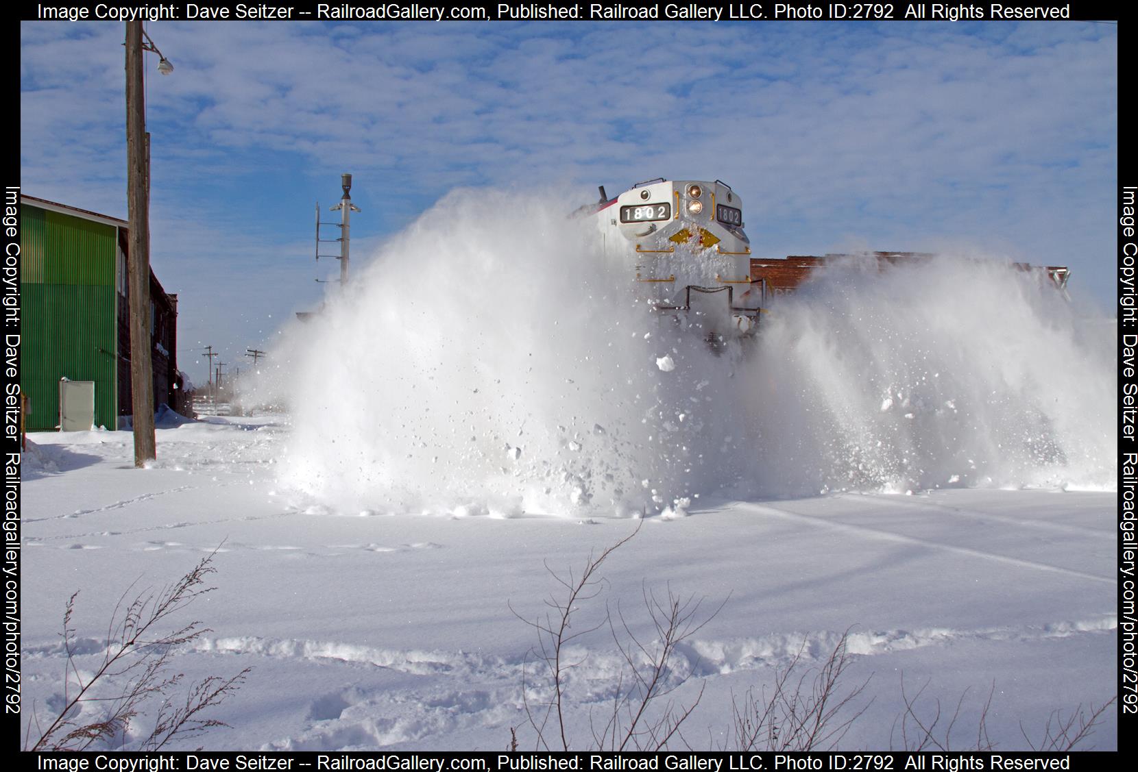 FRR 1802 is a class RS11 and  is pictured in Middleport, New York, United States.  This was taken along the Falls Road on the Falls Road Railroad. Photo Copyright: Dave Seitzer uploaded to Railroad Gallery on 12/27/2023. This photograph of FRR 1802 was taken on Tuesday, December 27, 2022. All Rights Reserved. 