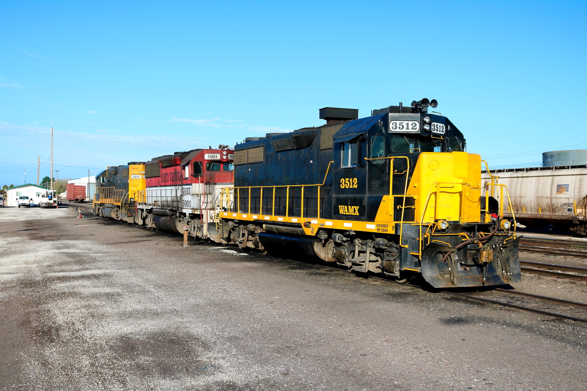 EIRR 3512 is a class EMD GP35 and  is pictured in Rupert, Idaho, USA.  This was taken along the Twin Falls/EIRR on the Eastern Idaho Railroad. Photo Copyright: Rick Doughty uploaded to Railroad Gallery on 01/06/2024. This photograph of EIRR 3512 was taken on Monday, May 29, 2023. All Rights Reserved. 