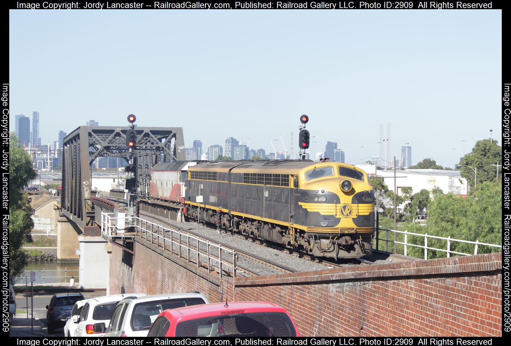 QUB G532, SRHC S303 + SRV S313 is a class JT26C-2SS + A7 and  is pictured in Melbourne, VIC, Australia.  This was taken along the South Kensington - West Footscray on the Qube Logistics. Photo Copyright: Jordy Lancaster uploaded to Railroad Gallery on 01/08/2024. This photograph of QUB G532, SRHC S303 + SRV S313 was taken on Wednesday, April 04, 2018. All Rights Reserved. 