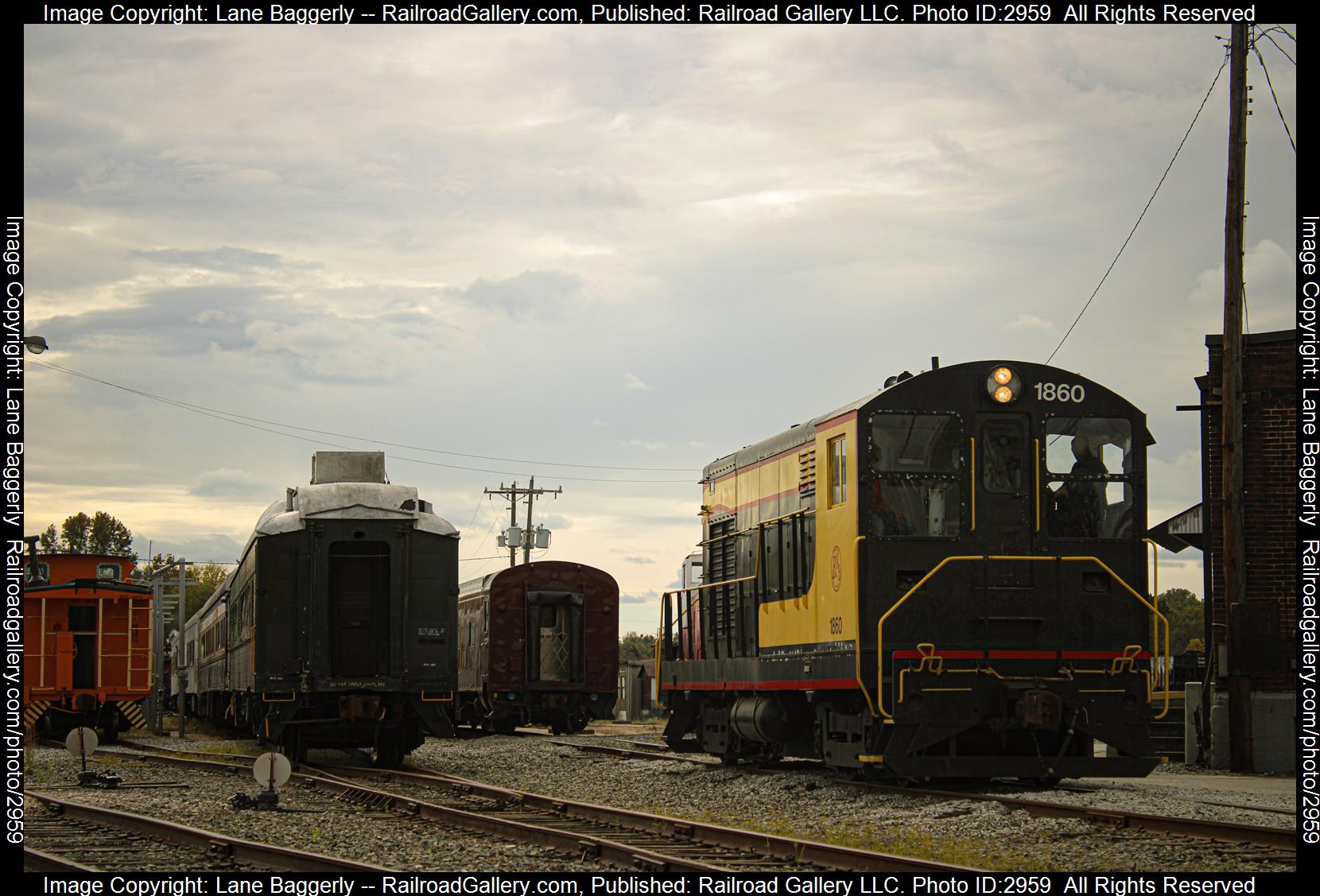 NCMX 1860 is a class FM H10-44 and  is pictured in Spencer, North Carolina, United States.  This was taken along the NCTM on the Beaufort & Morehead . Photo Copyright: Lane Baggerly uploaded to Railroad Gallery on 01/14/2024. This photograph of NCMX 1860 was taken on Sunday, October 31, 2021. All Rights Reserved. 