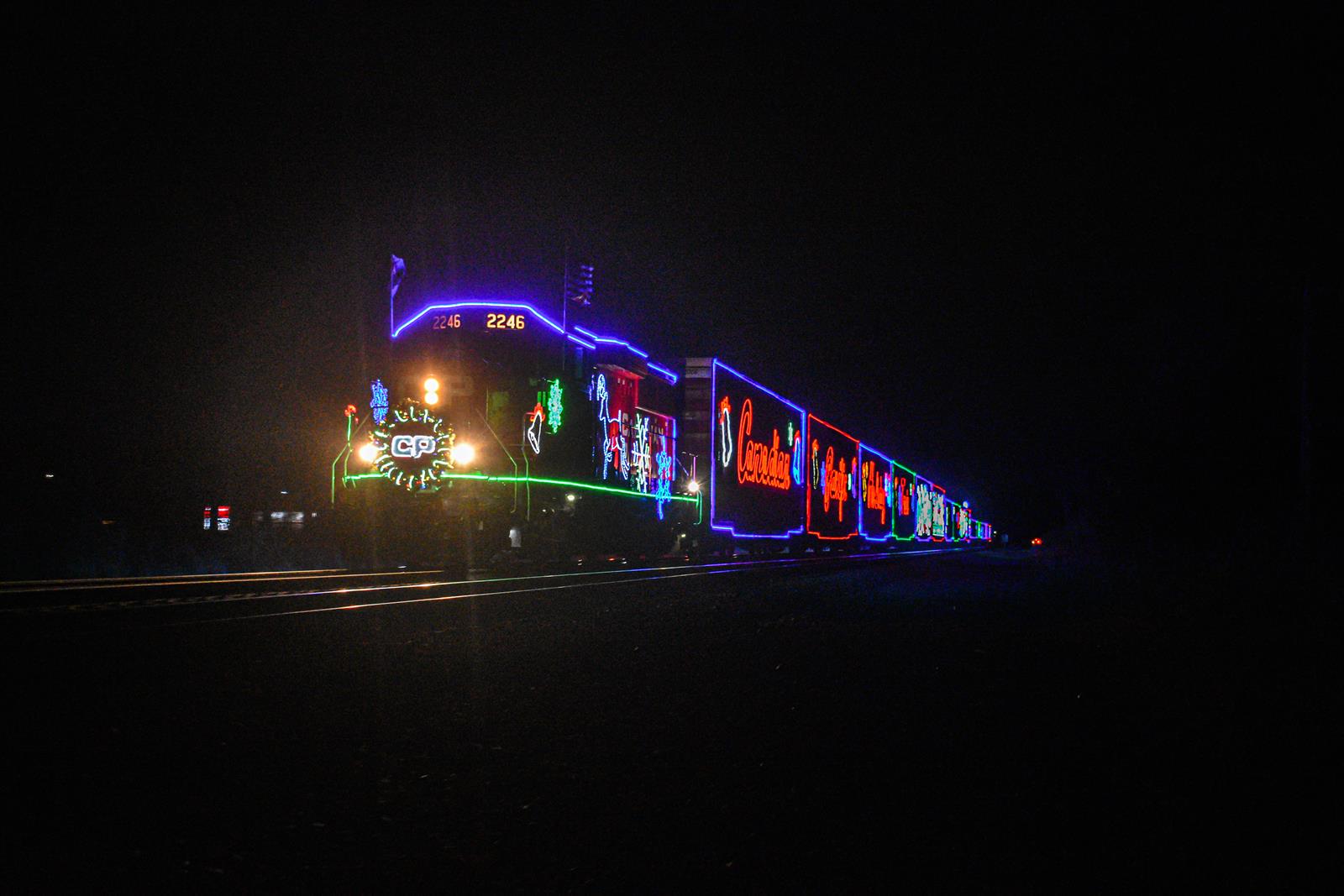 CP 2246 is a class EMD GP20C-ECO and  is pictured in Osceola, Indiana, United States.  This was taken along the Norfolk Southern Dearborn Division on the Chicago Line on the Canadian Pacific Railway. Photo Copyright: Reed Hamilton uploaded to Railroad Gallery on 12/02/2022. This photograph of CP 2246 was taken on Friday, December 02, 2022. All Rights Reserved. 