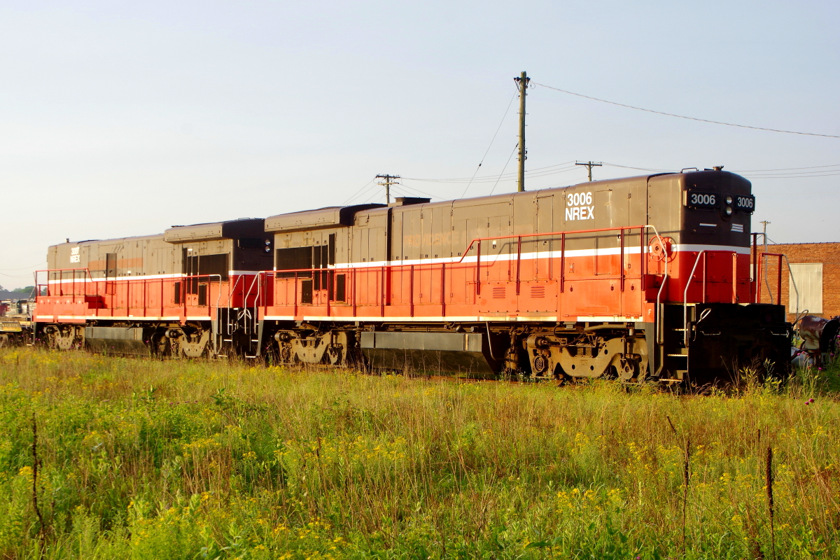 NREX 3006 is a class GE B30-7AB and  is pictured in Silvis, Illinois, USA.  This was taken along the Providence and Worcester Railroad. Photo Copyright: Rick Doughty uploaded to Railroad Gallery on 02/05/2024. This photograph of NREX 3006 was taken on Friday, June 21, 2019. All Rights Reserved. 