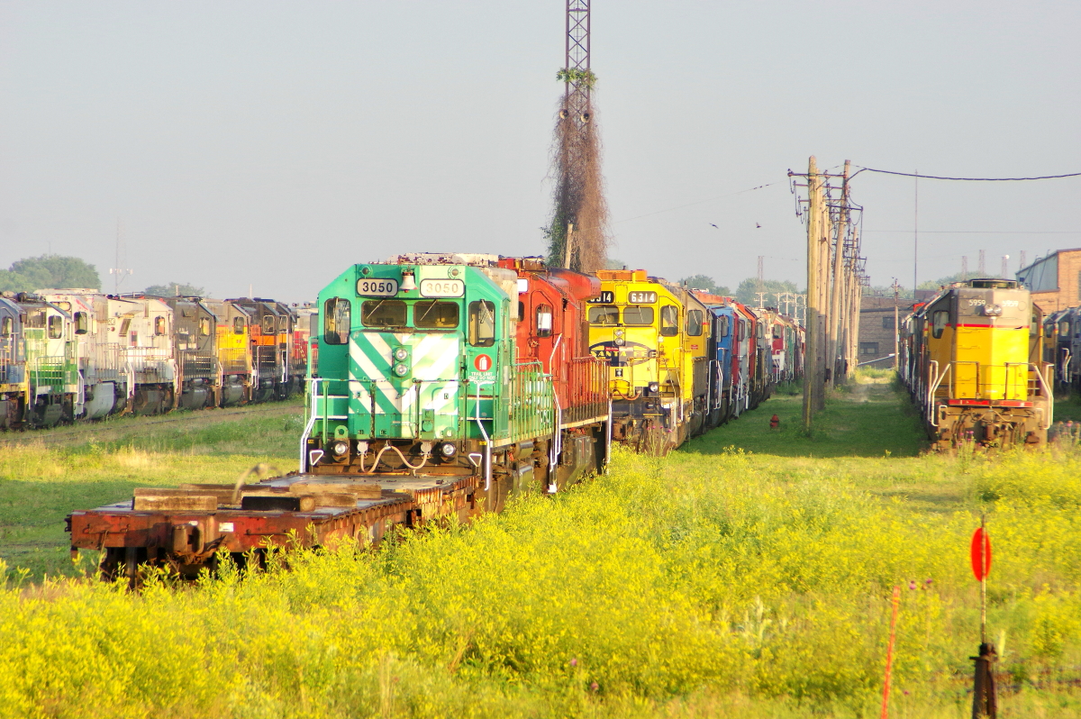 FURX 3050 is a class EMD SD40-2 and  is pictured in Silvis, Illinois, USA.  This was taken along the First Union Rail. Photo Copyright: Rick Doughty uploaded to Railroad Gallery on 02/05/2024. This photograph of FURX 3050 was taken on Friday, June 21, 2019. All Rights Reserved. 