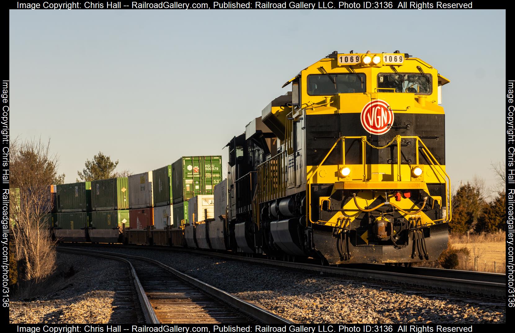 NS 1069 is a class EMD SD70ACe and  is pictured in Waddy, Kentucky, United States.  This was taken along the Louisville District  on the Norfolk Southern. Photo Copyright: Chris Hall uploaded to Railroad Gallery on 02/20/2024. This photograph of NS 1069 was taken on Monday, February 19, 2024. All Rights Reserved. 