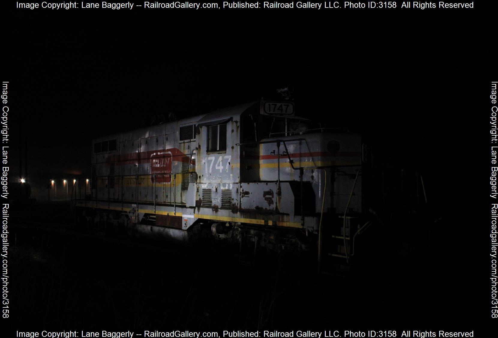 CWCY 1747 is a class EMD GP16 and  is pictured in Hickory , North Carolina, United States.  This was taken along the CWCY on the Caldwell County Railroad. Photo Copyright: Lane Baggerly uploaded to Railroad Gallery on 02/25/2024. This photograph of CWCY 1747 was taken on Friday, December 31, 2021. All Rights Reserved. 