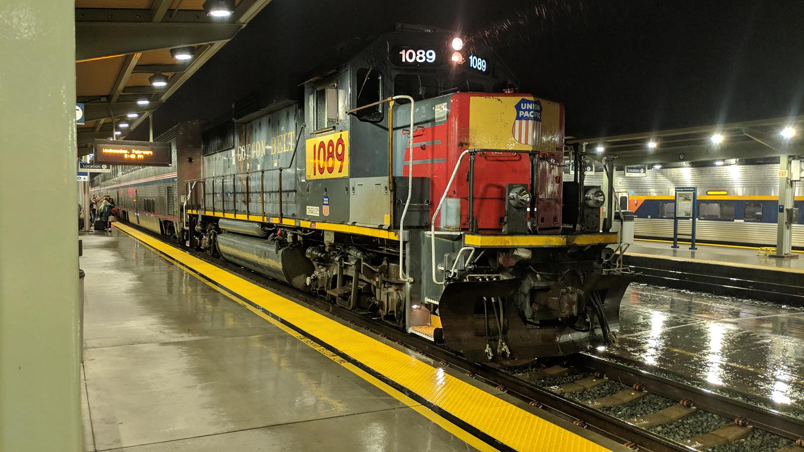 UP 1089 is a class EMD GP60 and  is pictured in Sacramento, California, USA.  This was taken along the Martinez on the Union Pacific Railroad. Photo Copyright: Christopher Howard uploaded to Railroad Gallery on 11/11/2022. This photograph of UP 1089 was taken on Wednesday, February 13, 2019. All Rights Reserved. 