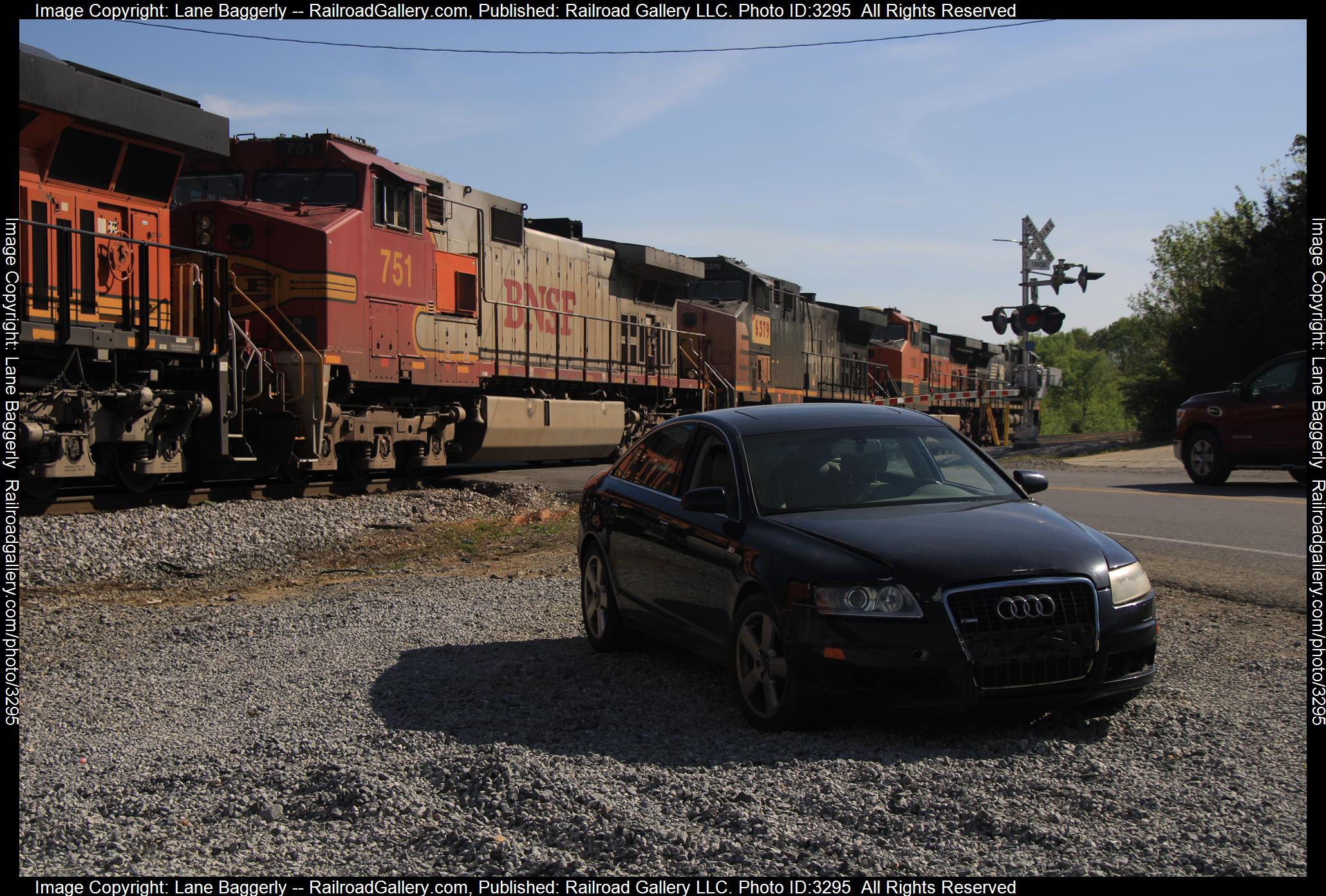 BNSF 751 is a class GE C44-9W (Dash 9-44CW) and  is pictured in Chattanooga, Tennessee, United States.  This was taken along the Chattanooga Sub on the CSX Transportation. Photo Copyright: Lane Baggerly uploaded to Railroad Gallery on 04/15/2024. This photograph of BNSF 751 was taken on Monday, April 15, 2024. All Rights Reserved. 