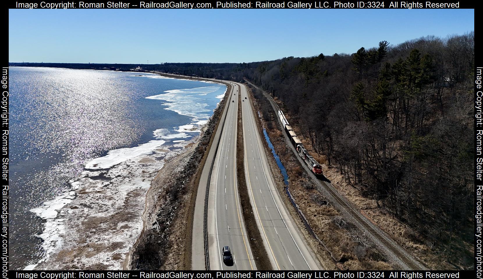 CN 5472 is a class EMD SD60 and  is pictured in Gladstone, Mi, Michigan , USA.  This was taken along the Manistique Subdivision on the Canadian National Railway. Photo Copyright: Roman Stelter uploaded to Railroad Gallery on 04/25/2024. This photograph of CN 5472 was taken on Wednesday, March 06, 2024. All Rights Reserved. 