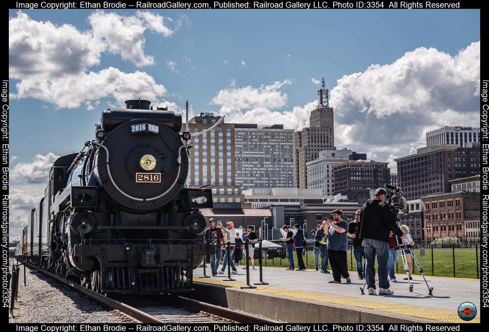 2816 is a class 4-6-4 and  is pictured in St Paul, Minnesota, United States.  This was taken along the N/A on the Canadian Pacific Railway. Photo Copyright: Ethan Brodie uploaded to Railroad Gallery on 05/04/2024. This photograph of 2816 was taken on Friday, May 03, 2024. All Rights Reserved. 