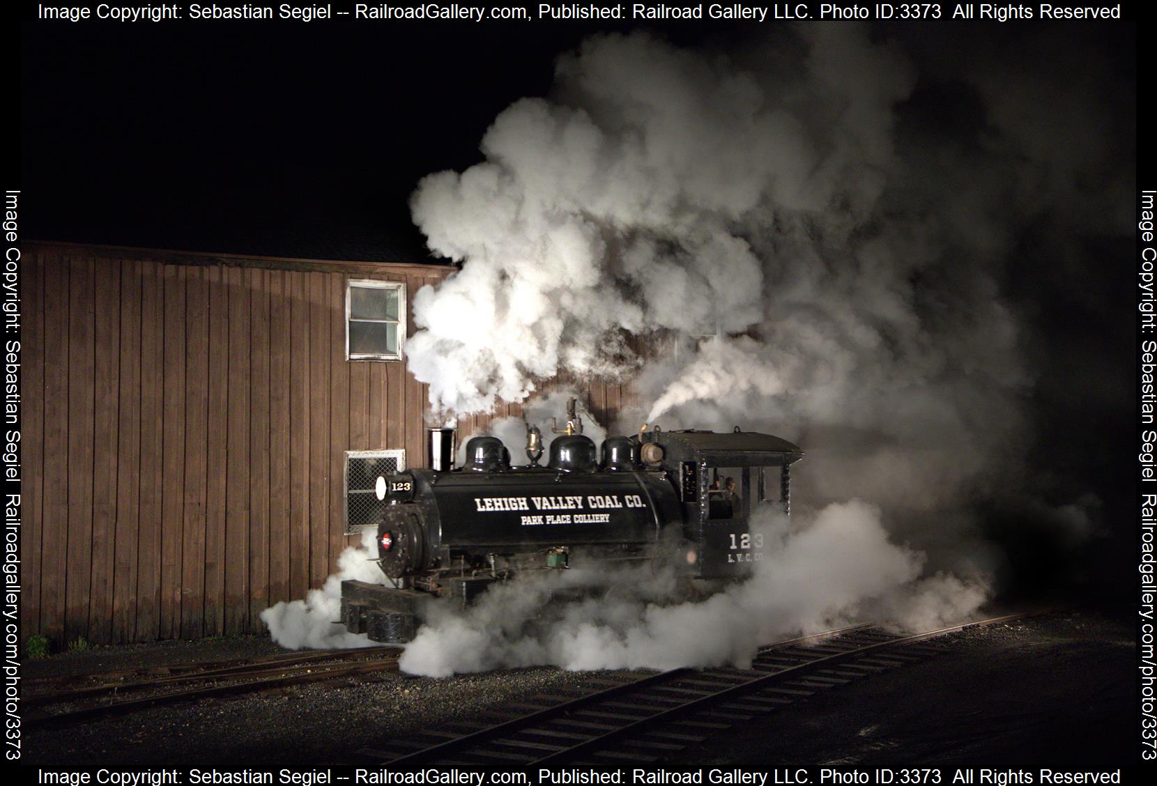 123 is a class 0-4-0 and  is pictured in Ashland, Pennsylvania, United States.  This was taken along the Lehigh Valley Coal Company on the Pioneer Tunnel Coal Mine. Photo Copyright: Sebastian Segiel uploaded to Railroad Gallery on 05/11/2024. This photograph of 123 was taken on Friday, May 10, 2024. All Rights Reserved. 