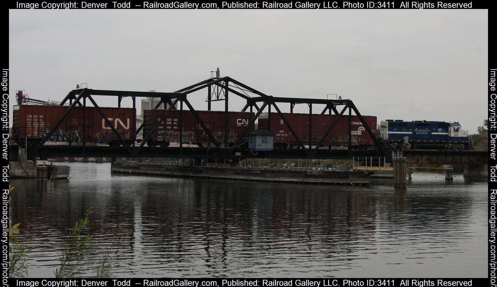 MMRR 3836 is a class GP 38-2 and  is pictured in Grand Haven, Michigan, United States.  This was taken along the Holland - Muskegon Michigan on the Mid-Michigan Railroad. Photo Copyright: Denver  Todd  uploaded to Railroad Gallery on 05/21/2024. This photograph of MMRR 3836 was taken on Tuesday, October 20, 2009. All Rights Reserved. 