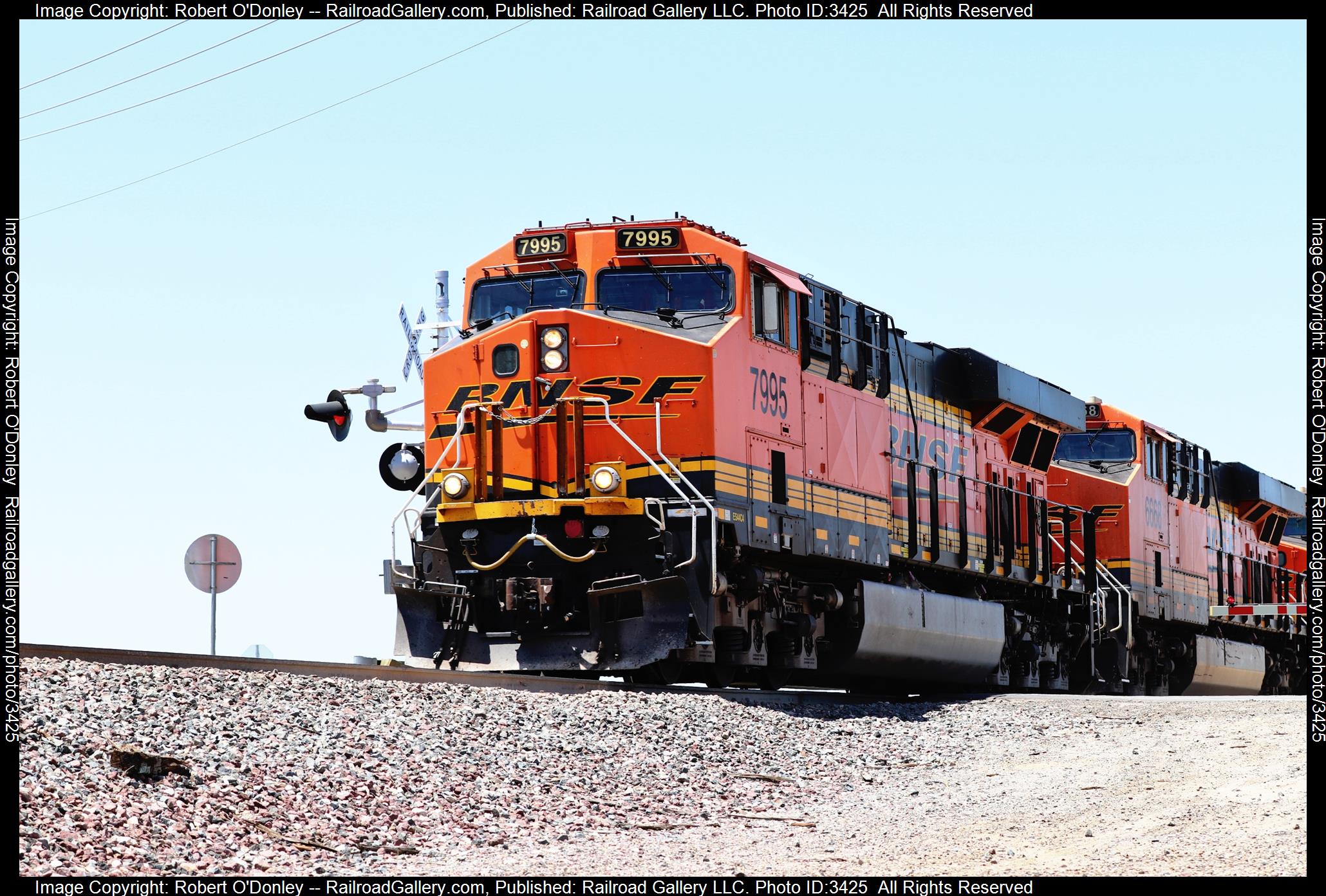 7994 is a class ES44C4 and  is pictured in Bakersfield, Ca, United States.  This was taken along the Kern County on the BNSF. Photo Copyright: Robert O'Donley uploaded to Railroad Gallery on 05/23/2024. This photograph of 7994 was taken on Thursday, May 23, 2024. All Rights Reserved. 