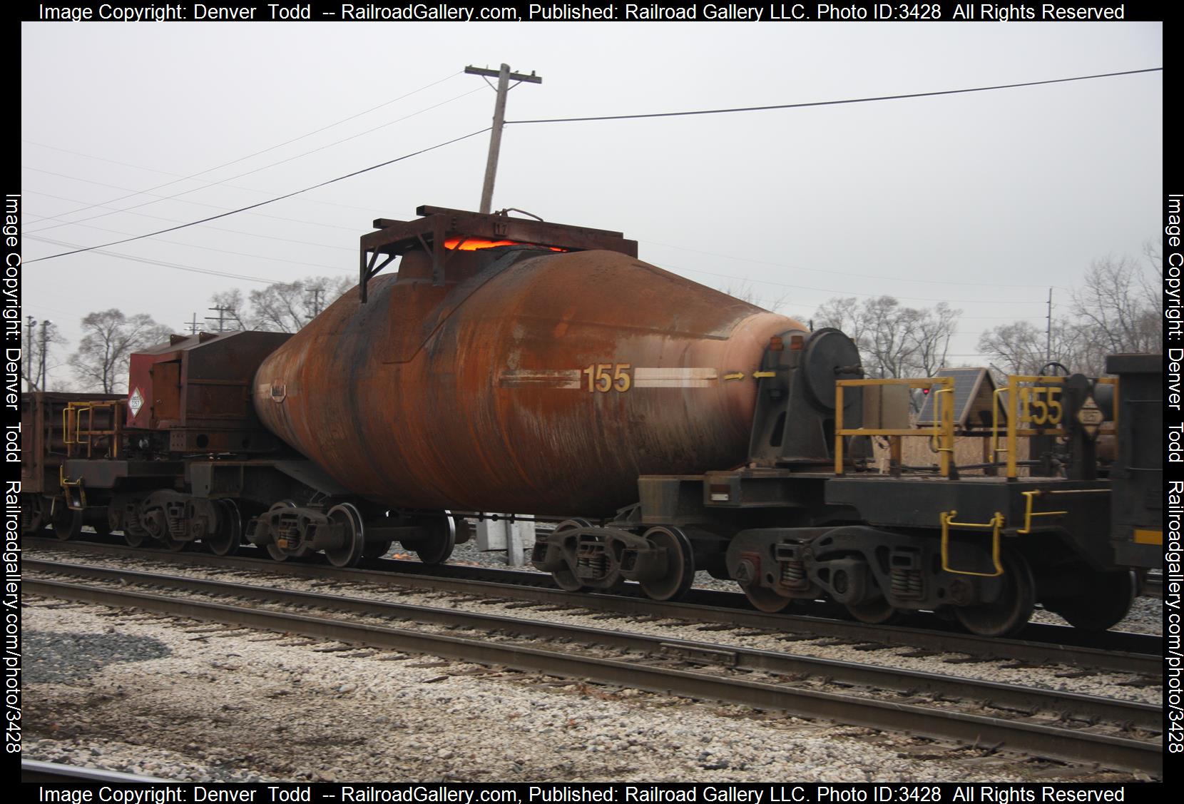 N/A is a class Hot Metal Car and  is pictured in Dolton, Illinois, United States.  This was taken along the Barrs Subdivision on the Norfolk Southern. Photo Copyright: Denver  Todd  uploaded to Railroad Gallery on 05/24/2024. This photograph of N/A was taken on Sunday, December 11, 2011. All Rights Reserved. 