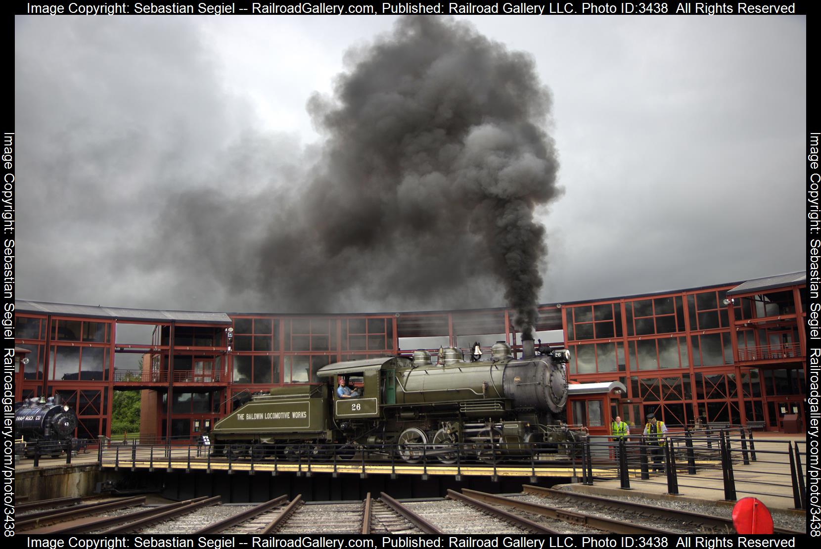 26 is a class 0-6-0 and  is pictured in Scranton, Pennsylvania, United States.  This was taken along the Steamtown on the Steamtown NHS. Photo Copyright: Sebastian Segiel uploaded to Railroad Gallery on 05/27/2024. This photograph of 26 was taken on Sunday, May 19, 2024. All Rights Reserved. 