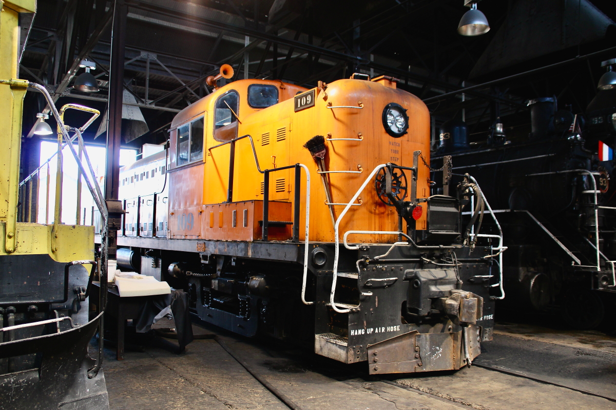 NN 109 is a class Alco RS-3 and  is pictured in Ely, Nevada, USA.  This was taken along the Nevada Northern. Photo Copyright: Rick Doughty uploaded to Railroad Gallery on 06/10/2024. This photograph of NN 109 was taken on Wednesday, June 05, 2024. All Rights Reserved. 