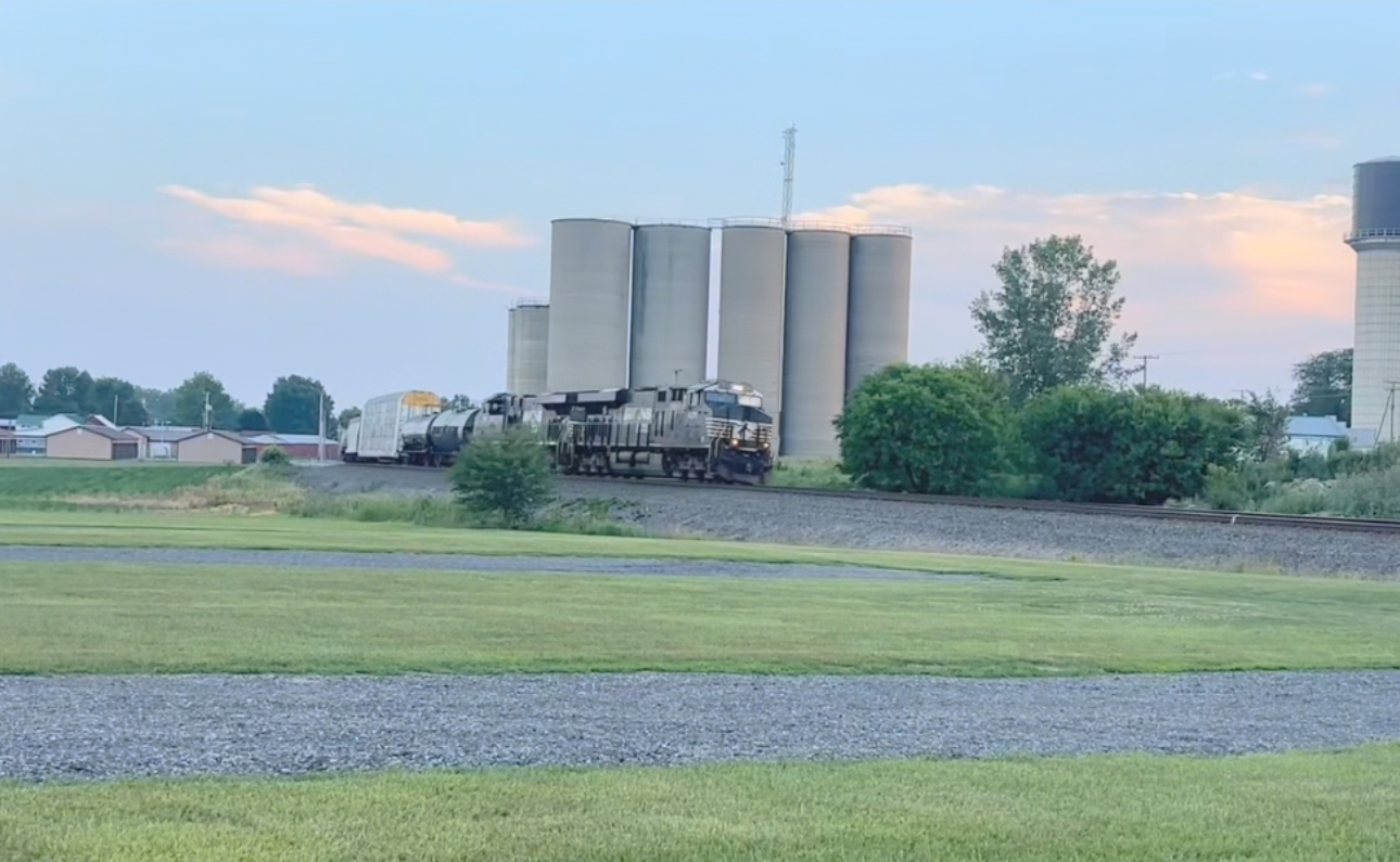 NS 8029 is a class ES44DC and  is pictured in Attica , Ohio, USA.  This was taken along the Sandusky District  on the Norfolk Southern. Photo Copyright: Emerson Young uploaded to Railroad Gallery on 06/24/2024. This photograph of NS 8029 was taken on Saturday, June 22, 2024. All Rights Reserved. 