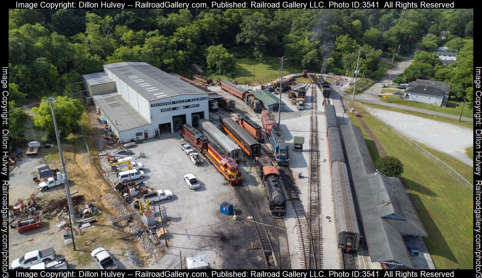 TVRM is a class Several and  is pictured in Chattanooga, Tennessee, United States.  This was taken along the TVRM  on the Tennessee Valley Railroad Museum. Photo Copyright: Dillon Hulvey uploaded to Railroad Gallery on 06/26/2024. This photograph of TVRM was taken on Saturday, May 27, 2023. All Rights Reserved. 