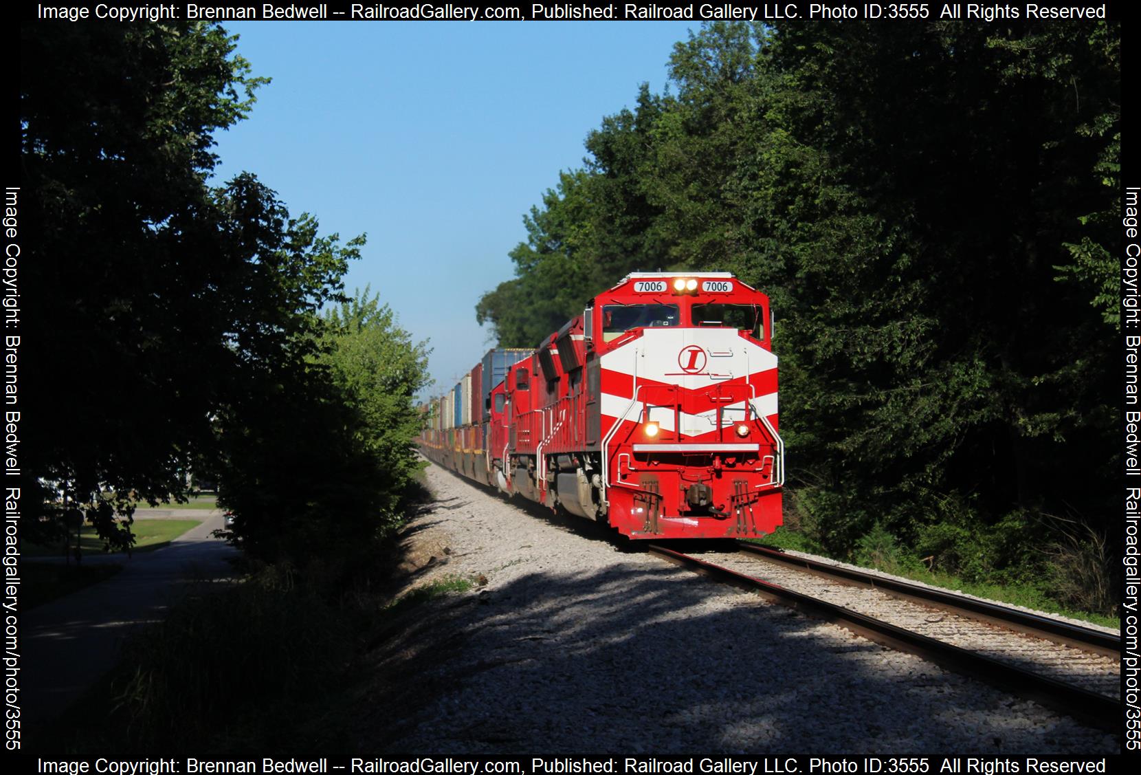 INRD 7006 is a class SD70M and  is pictured in Linton, Indiana, United States.  This was taken along the Indianapolis Subdivision on the Indiana Rail Road. Photo Copyright: Brennan Bedwell uploaded to Railroad Gallery on 07/02/2024. This photograph of INRD 7006 was taken on Tuesday, July 02, 2024. All Rights Reserved. 