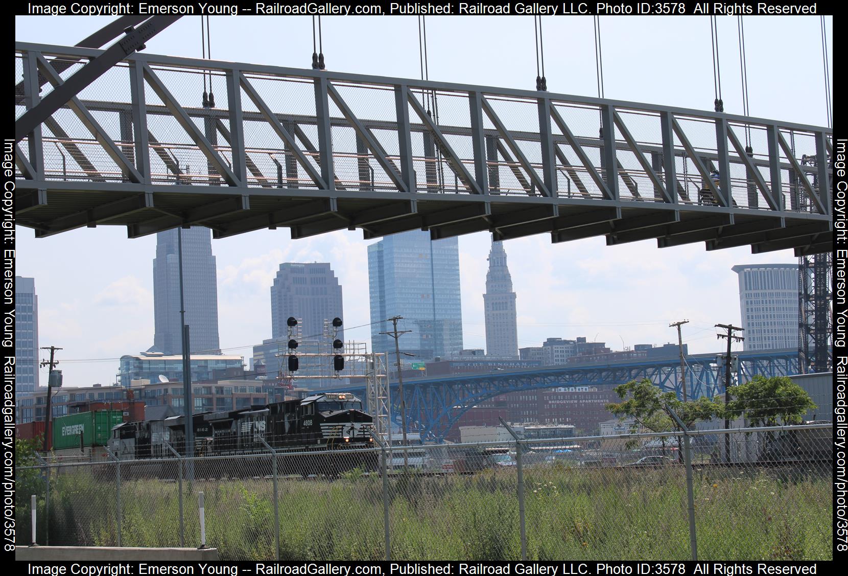 4808 is a class AC44C6M  and  is pictured in Cleveland , Ohio , United States.  This was taken along the Chicago Line  on the Norfolk Southern. Photo Copyright: Emerson Young uploaded to Railroad Gallery on 07/13/2024. This photograph of 4808 was taken on Saturday, July 13, 2024. All Rights Reserved. 