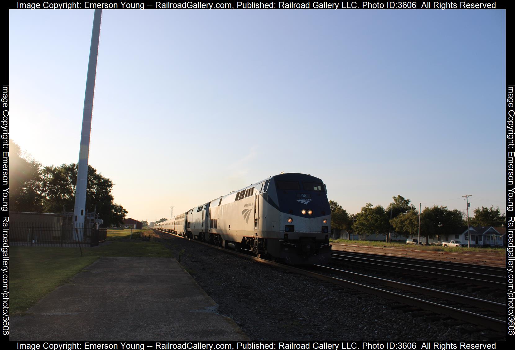 99 is a class P42 and  is pictured in Sandusky , Ohio, USA.  This was taken along the NS Chicago Line  on the Amtrak. Photo Copyright: Emerson Young uploaded to Railroad Gallery on 07/27/2024. This photograph of 99 was taken on Saturday, July 27, 2024. All Rights Reserved. 