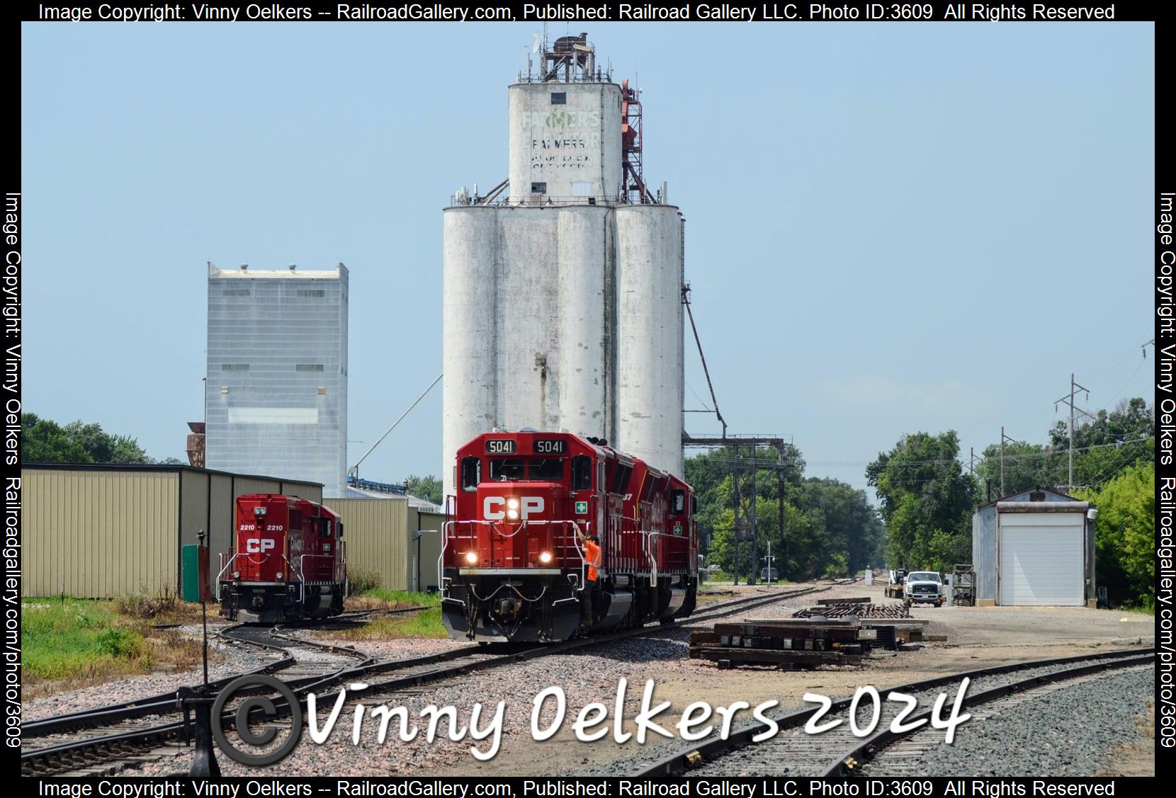 CP 5041 is a class SD30ECO  and  is pictured in Spencer, IA, United States.  This was taken along the Sheldon Subdivision  on the Canadian Pacific Railway. Photo Copyright: Vinny Oelkers uploaded to Railroad Gallery on 07/29/2024. This photograph of CP 5041 was taken on Friday, July 26, 2024. All Rights Reserved. 