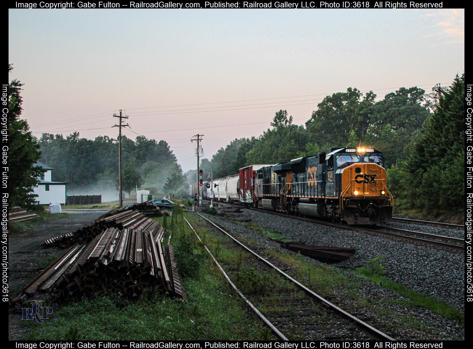 CSXT 4706 is a class EMD SD70AC and  is pictured in Elmont, Virginia, USA.  This was taken along the RF&P Subsivison on the CSX Transportation. Photo Copyright: RF&P Productions uploaded to Railroad Gallery on 08/02/2024. This photograph of CSXT 4706 was taken on Friday, July 05, 2024. All Rights Reserved. 