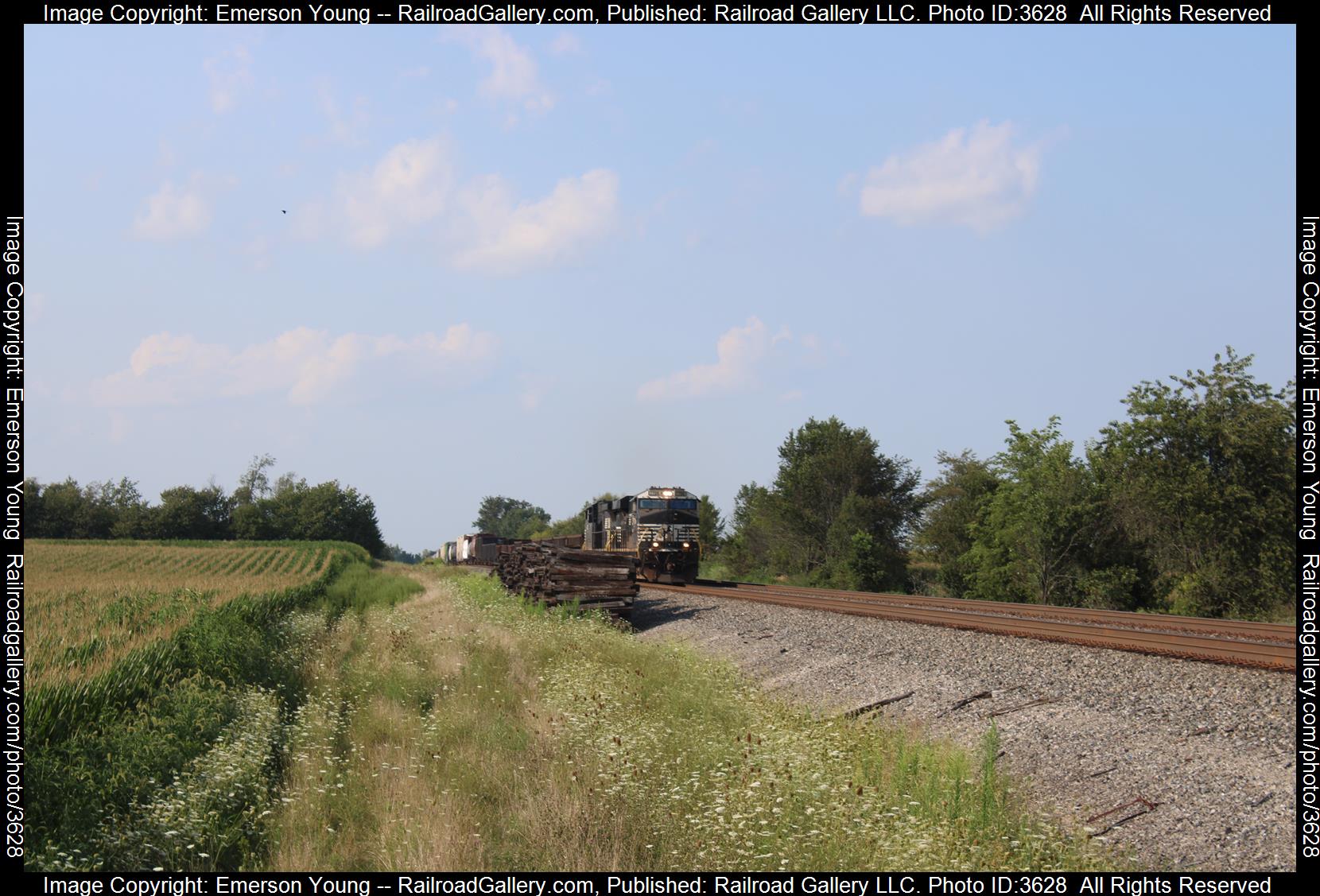 7706 is a class ES40DC  and  is pictured in Flat Rock, Ohio, United States.  This was taken along the Sandusky District  on the Norfolk Southern. Photo Copyright: Emerson Young uploaded to Railroad Gallery on 08/04/2024. This photograph of 7706 was taken on Sunday, August 04, 2024. All Rights Reserved. 