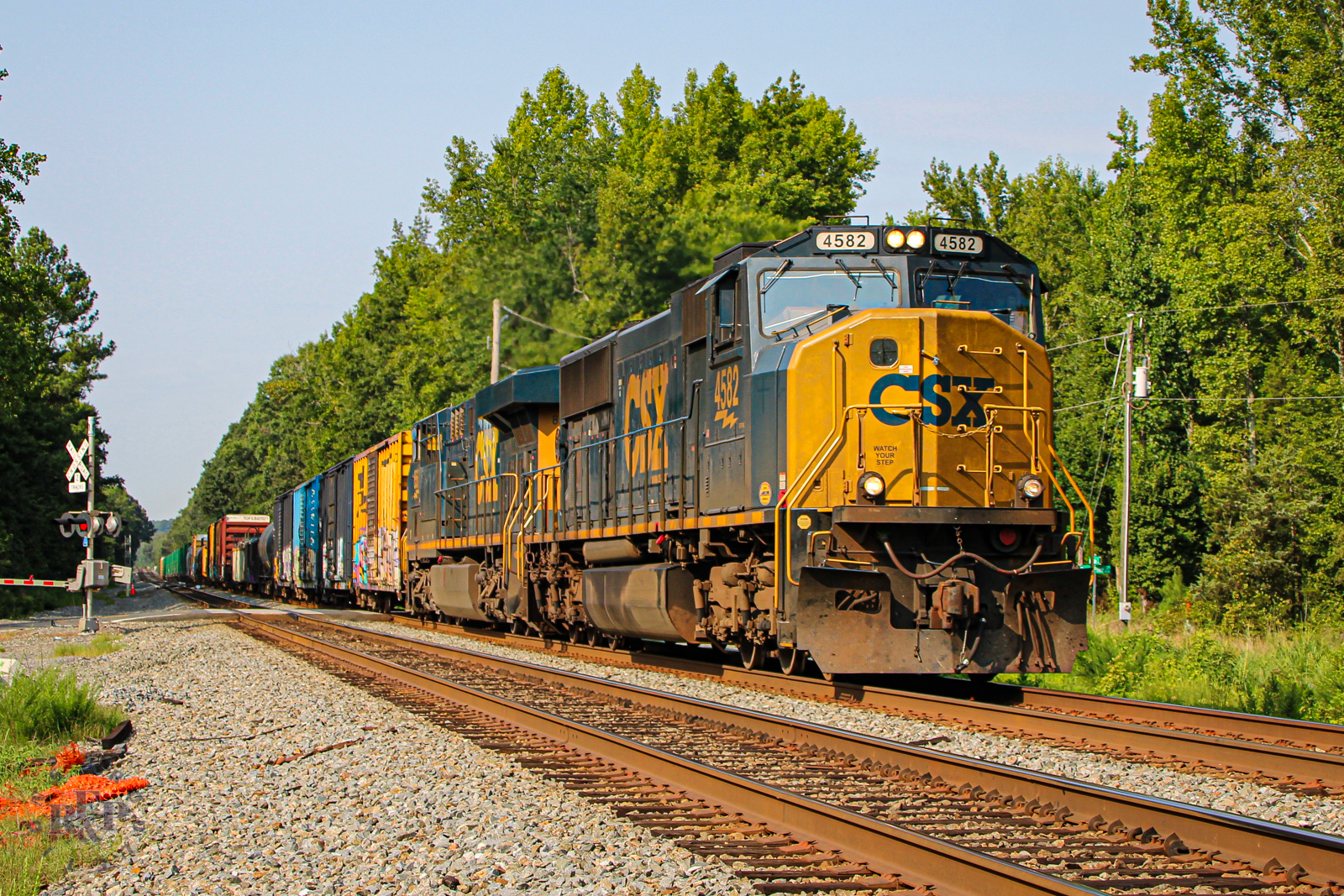 CSXT 4582 is a class EMD SD70AC and  is pictured in Arkendale, Virginia, USA.  This was taken along the RF&P Subdivision on the CSX Transportation. Photo Copyright: RF&P Productions uploaded to Railroad Gallery on 08/05/2024. This photograph of CSXT 4582 was taken on Monday, August 05, 2024. All Rights Reserved. 