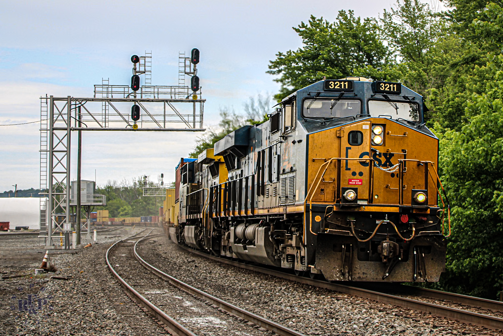 CSXT 3211 is a class GE ES44AH and  is pictured in Brunswick, Maryland, USA.  This was taken along the Metropolitan Subdivision on the CSX Transportation. Photo Copyright: RF&P Productions uploaded to Railroad Gallery on 08/09/2024. This photograph of CSXT 3211 was taken on Sunday, June 02, 2024. All Rights Reserved. 