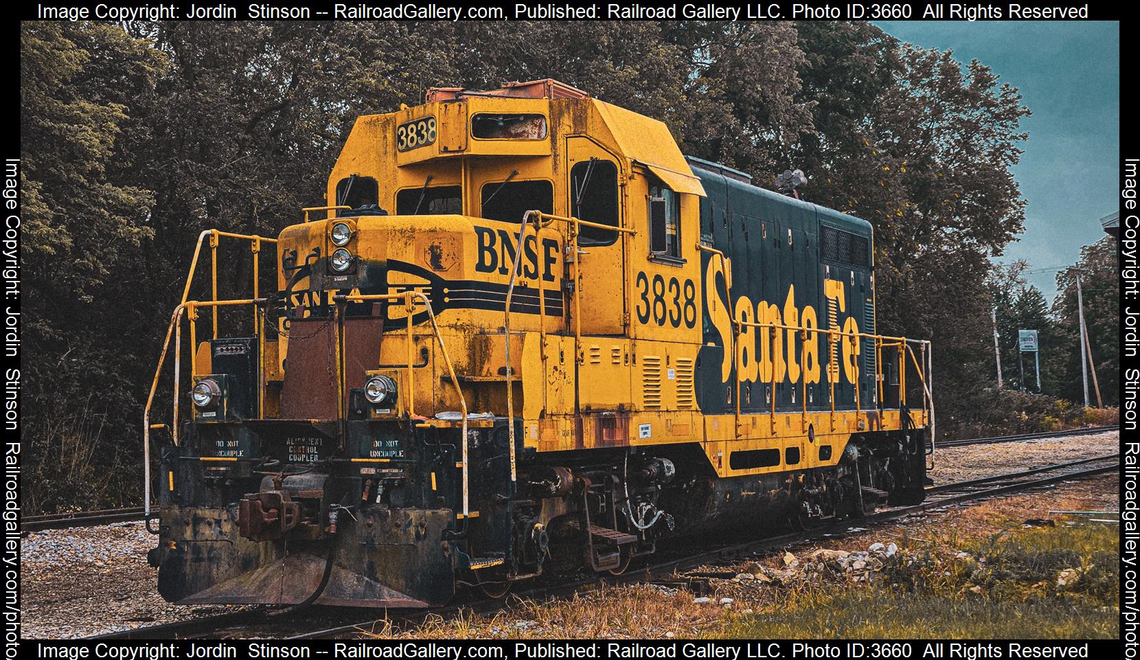 N/A is a class EMD GP38? and  is pictured in Emporia , Indiana, United States.  This was taken along the N/A on the Santa Fe. Photo Copyright: Jordin  Stinson uploaded to Railroad Gallery on 08/11/2024. This photograph of N/A was taken on Sunday, July 28, 2024. All Rights Reserved. 