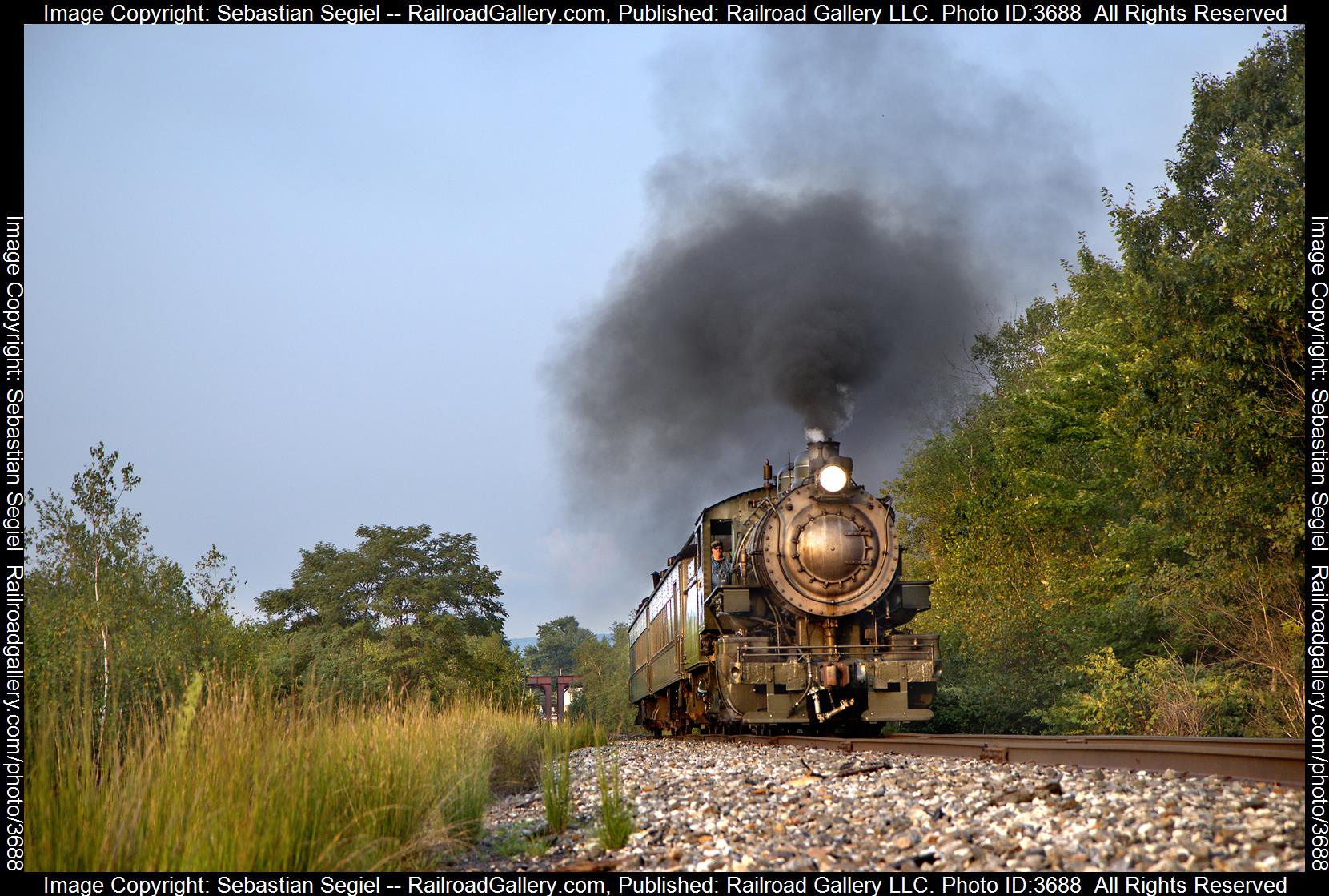 26 is a class 0-6-0 and  is pictured in Scranton, Pennsylvania, United States.  This was taken along the Carbondale Line on the Steamtown NHS. Photo Copyright: Sebastian Segiel uploaded to Railroad Gallery on 08/18/2024. This photograph of 26 was taken on Thursday, August 15, 2024. All Rights Reserved. 