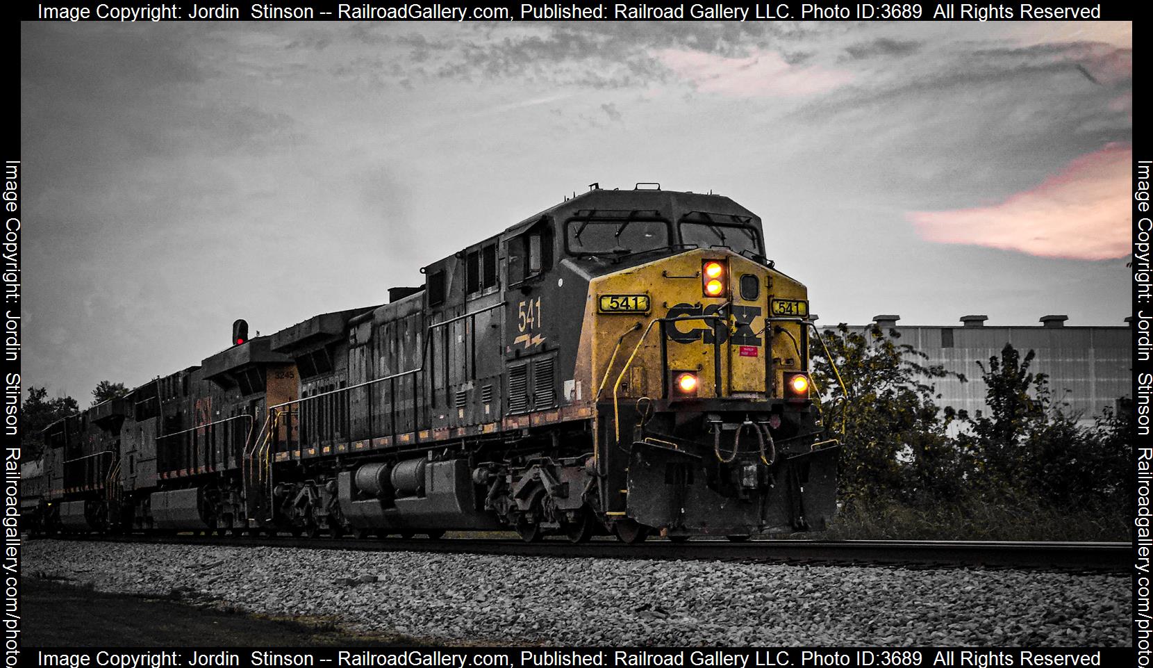 M573 is a class AC44CW  and  is pictured in Bowling Green , Kentucky, USA.  This was taken along the Csx/Mainline on the CSX Transportation. Photo Copyright: Jordin  Stinson uploaded to Railroad Gallery on 08/18/2024. This photograph of M573 was taken on Friday, August 16, 2024. All Rights Reserved. 