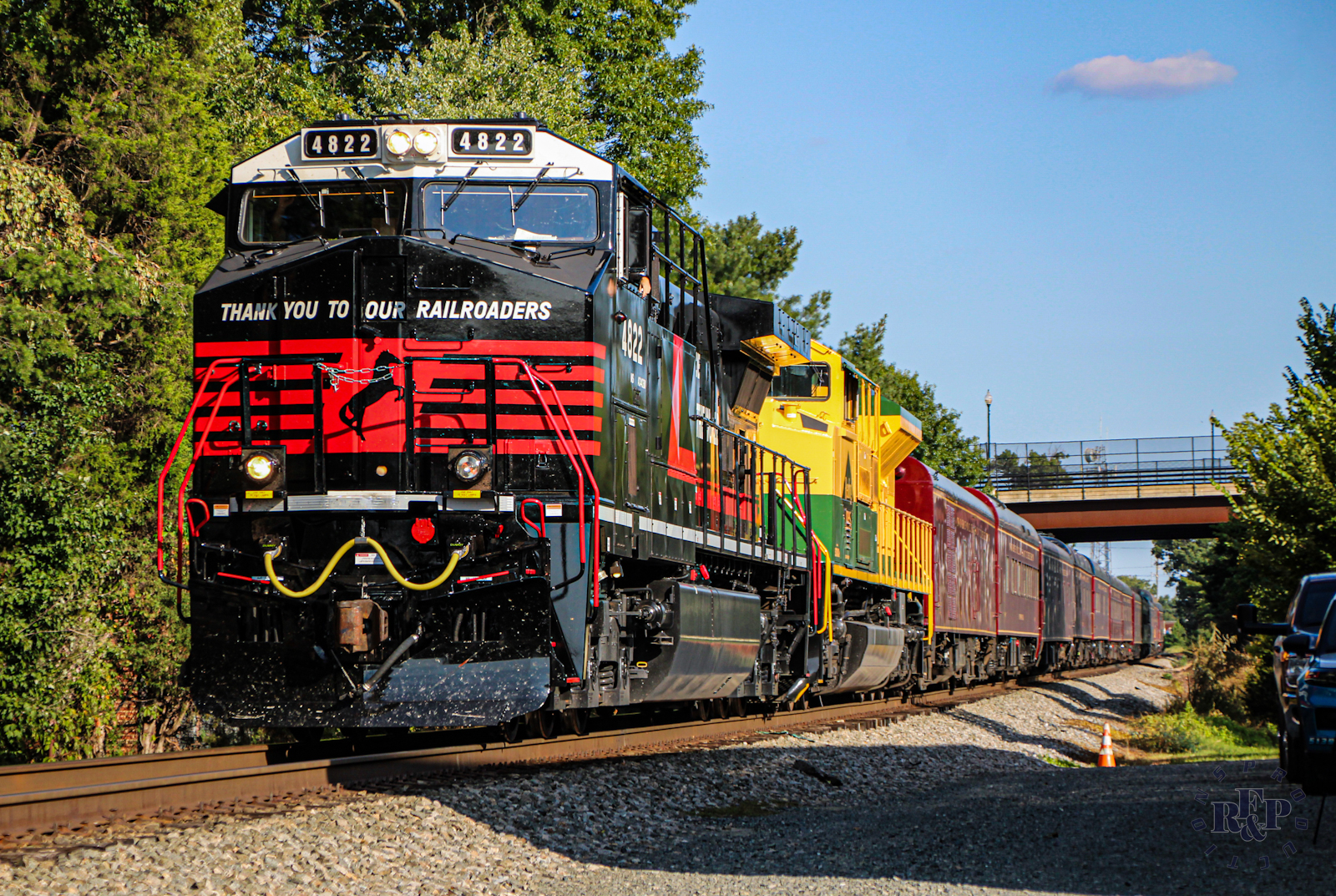 NS 4822 is a class GE AC44C6M and  is pictured in Ashton Glen, Virginia, USA.  This was taken along the B-Line on the Norfolk Southern. Photo Copyright: RF&P Productions uploaded to Railroad Gallery on 08/22/2024. This photograph of NS 4822 was taken on Thursday, August 22, 2024. All Rights Reserved. 