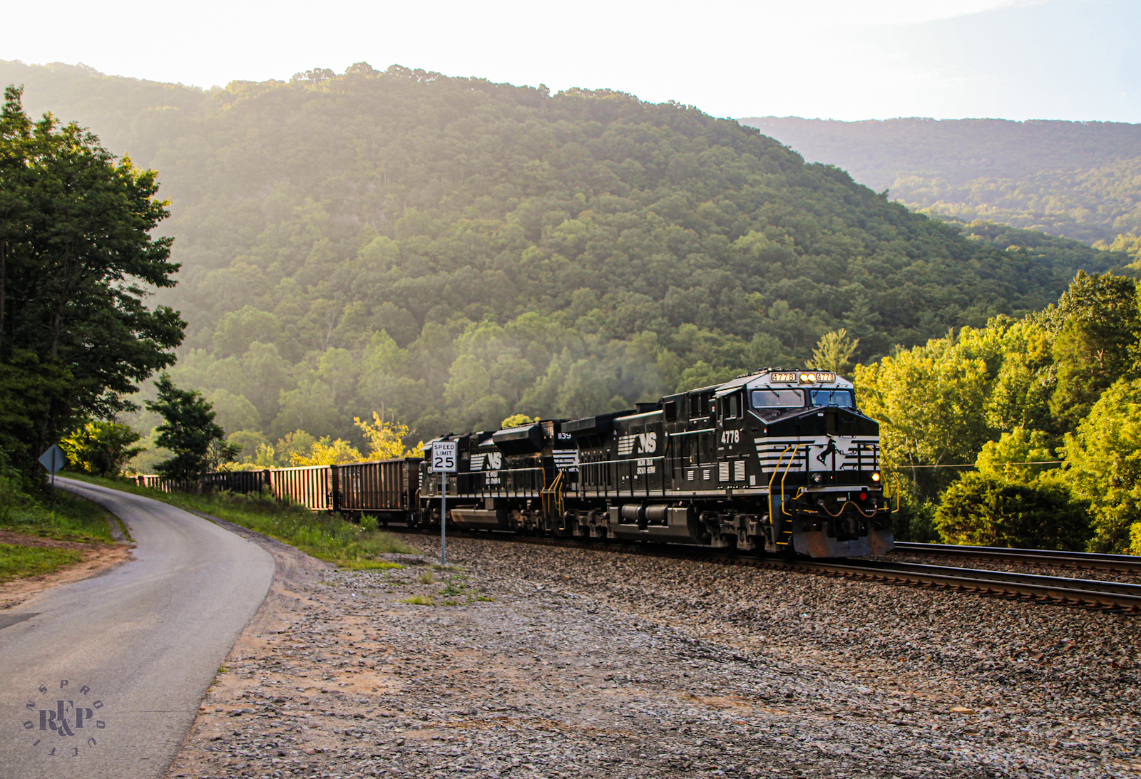 NS 4778 is a class GE AC44C6M and  is pictured in Willowton, West Virginia, USA.  This was taken along the Christiansburg District on the Norfolk Southern. Photo Copyright: RF&P Productions uploaded to Railroad Gallery on 08/25/2024. This photograph of NS 4778 was taken on Saturday, August 24, 2024. All Rights Reserved. 