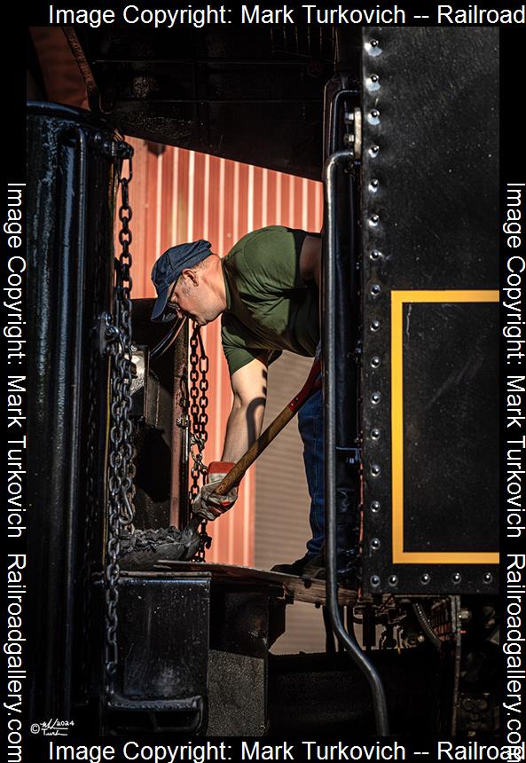 RDG 2102 is a class T-1 and  is pictured in Port Clinton, Pennsylvania, USA.  This was taken along the Reading & Northern Steam Shop on the Reading Company. Photo Copyright: Mark Turkovich uploaded to Railroad Gallery on 08/26/2024. This photograph of RDG 2102 was taken on Friday, June 21, 2024. All Rights Reserved. 