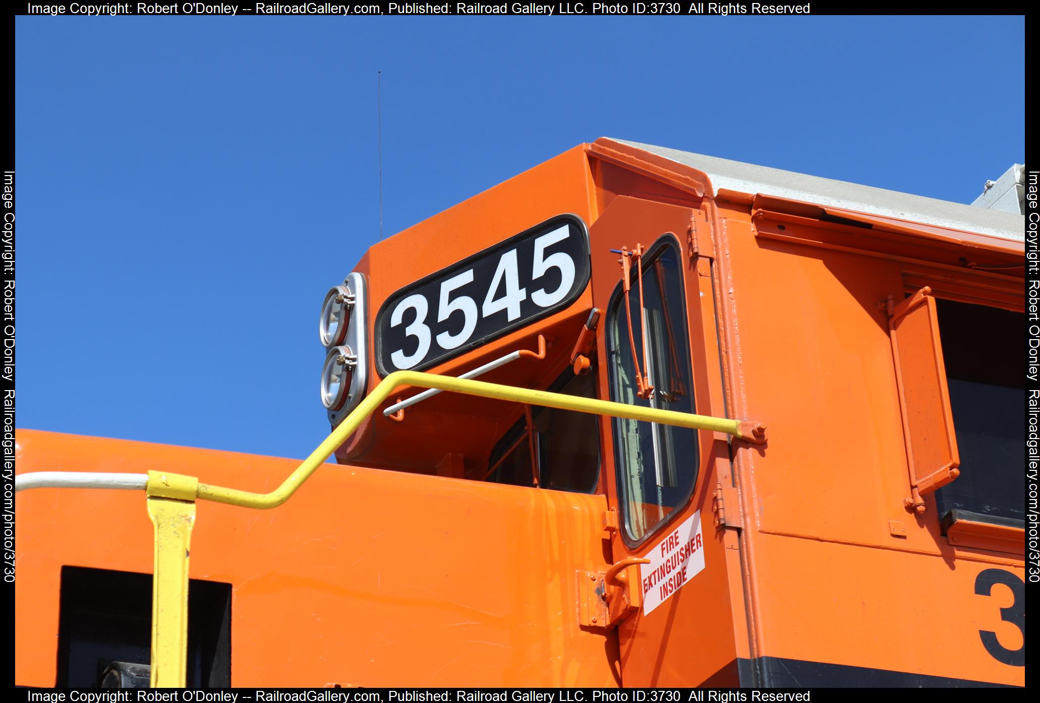 3545 is a class GP38-2  and  is pictured in Bakersfield , California, USA.  This was taken along the Kern County  on the San Joaquin Valley Railroad. Photo Copyright: Robert O'Donley uploaded to Railroad Gallery on 08/26/2024. This photograph of 3545 was taken on Wednesday, August 21, 2024. All Rights Reserved. 