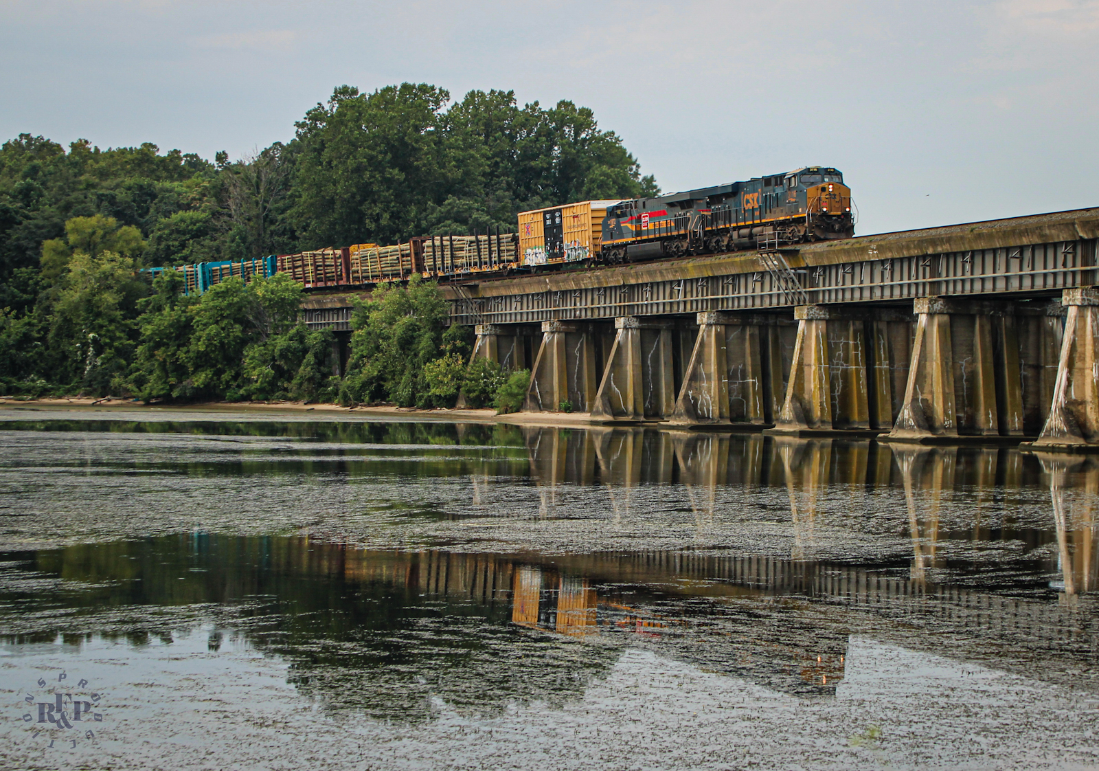 CSXT 3116 is a class GE ES44AH and  is pictured in Woodbridge, Virginia, USA.  This was taken along the RF&P Subdivision on the CSX Transportation. Photo Copyright: RF&P Productions uploaded to Railroad Gallery on 08/31/2024. This photograph of CSXT 3116 was taken on Wednesday, August 28, 2024. All Rights Reserved. 