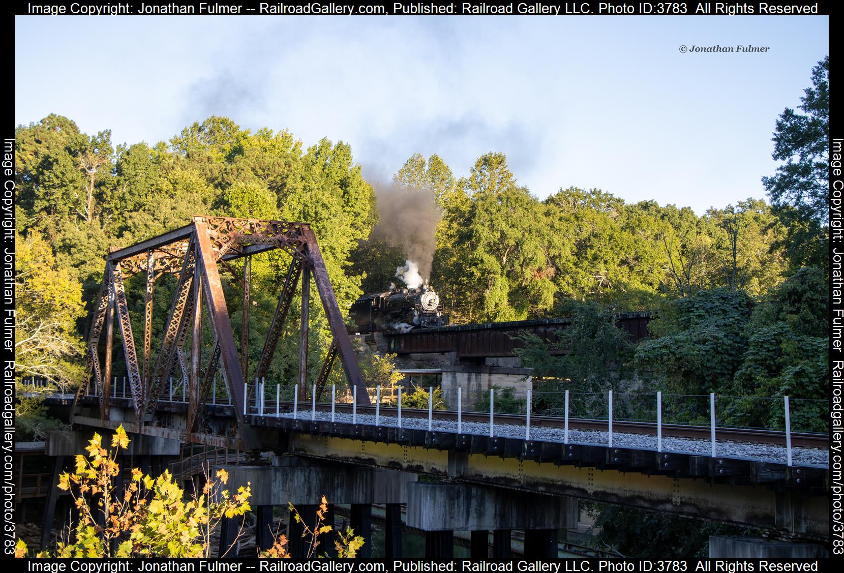 GM&O 4832 is a class Steam 2-8-2 and  is pictured in Chattanooga, Tennessee, United States.  This was taken along the Tennessee Valley Railroad on the Gulf, Mobile and Ohio. Photo Copyright: Jonathan Fulmer uploaded to Railroad Gallery on 09/12/2024. This photograph of GM&O 4832 was taken on Saturday, September 07, 2024. All Rights Reserved. 