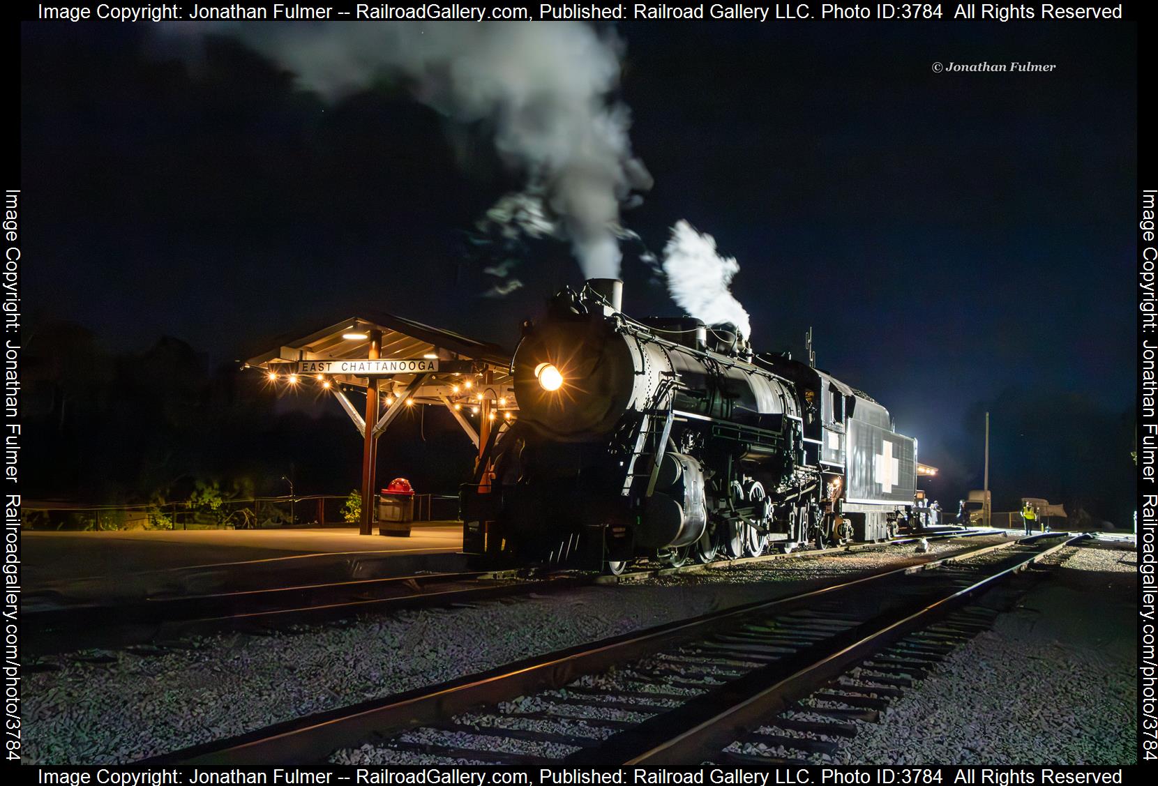 GM&O 4832 is a class Steam 2-8-2 and  is pictured in Chattanooga, Tennessee, United States.  This was taken along the Tennessee Valley Railroad on the Gulf, Mobile and Ohio. Photo Copyright: Jonathan Fulmer uploaded to Railroad Gallery on 09/12/2024. This photograph of GM&O 4832 was taken on Saturday, September 07, 2024. All Rights Reserved. 