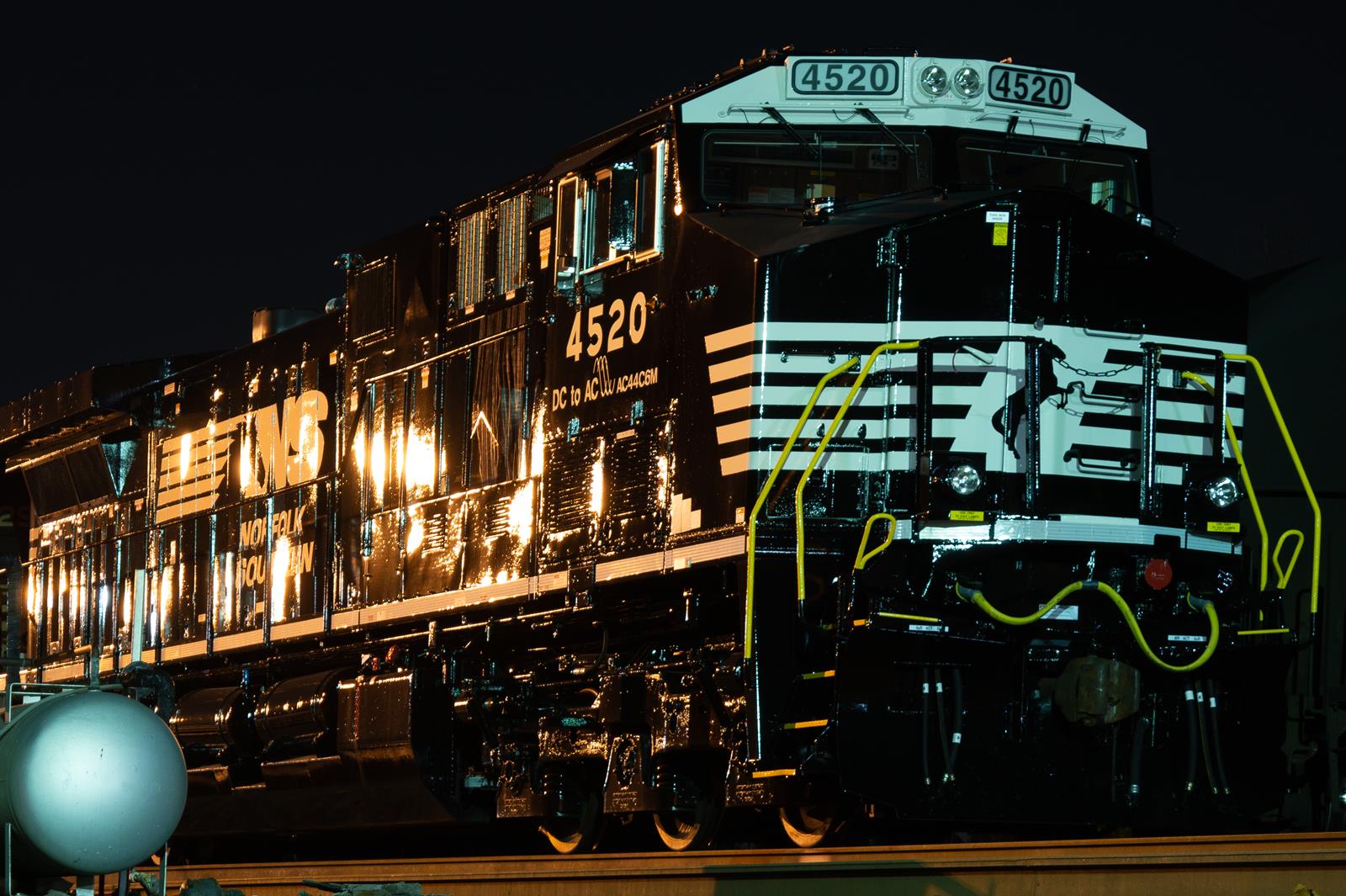 4520 is a class AC44C6M and  is pictured in King of Prussia, Pennsylvania, United States.  This was taken along the Norfolk Southern Harrisburg Line on the Norfolk Southern. Photo Copyright: Sean McCaughey uploaded to Railroad Gallery on 11/11/2022. This photograph of 4520 was taken on Friday, November 04, 2022. All Rights Reserved. 