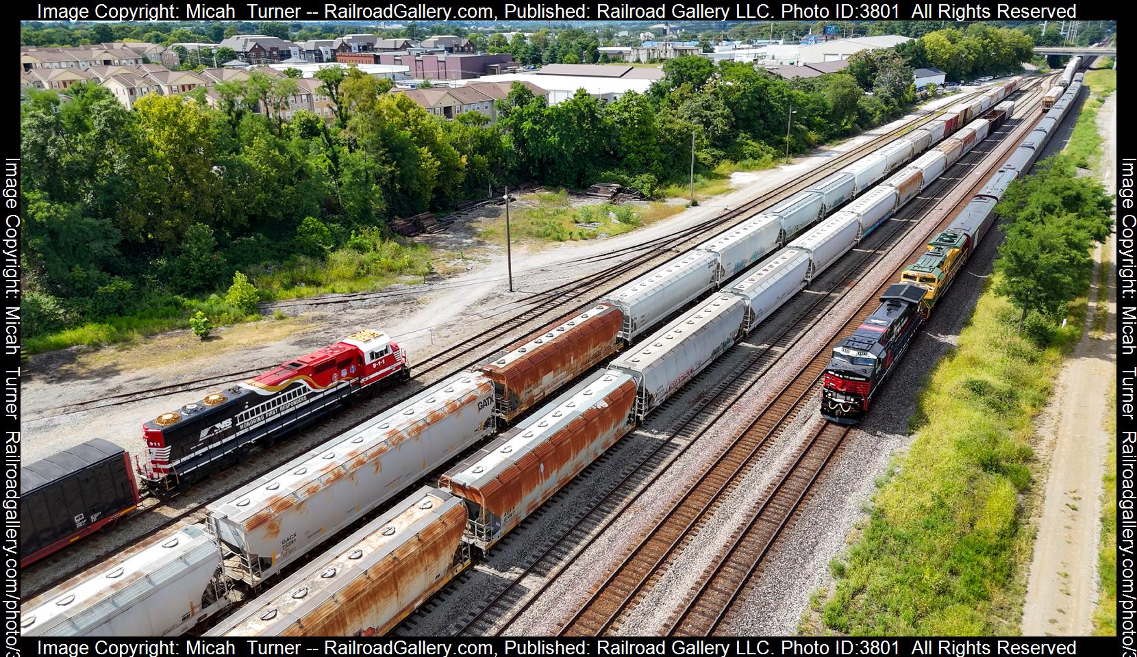 NS 4822, NS 1067 is a class GE AC44C6M and  is pictured in Lexington, Kentucky, USA .  This was taken along the CNO&TP on the Norfolk Southern. Photo Copyright: Micah  Turner uploaded to Railroad Gallery on 09/21/2024. This photograph of NS 4822, NS 1067 was taken on Tuesday, August 13, 2024. All Rights Reserved. 