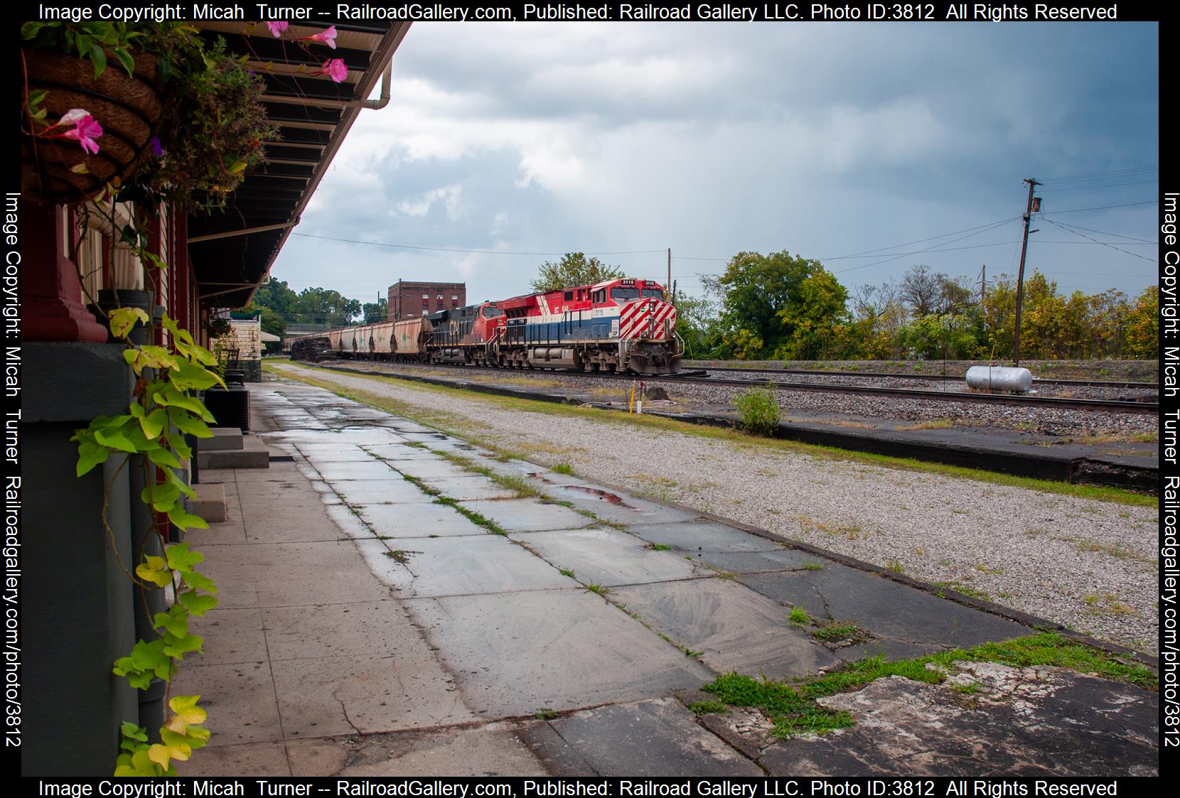 CN 3115 is a class GE ET44AC and  is pictured in Corbin, Kentucky, USA.  This was taken along the CC Subdivision on the CSX Transportation. Photo Copyright: Micah  Turner uploaded to Railroad Gallery on 09/26/2024. This photograph of CN 3115 was taken on Sunday, September 22, 2024. All Rights Reserved. 