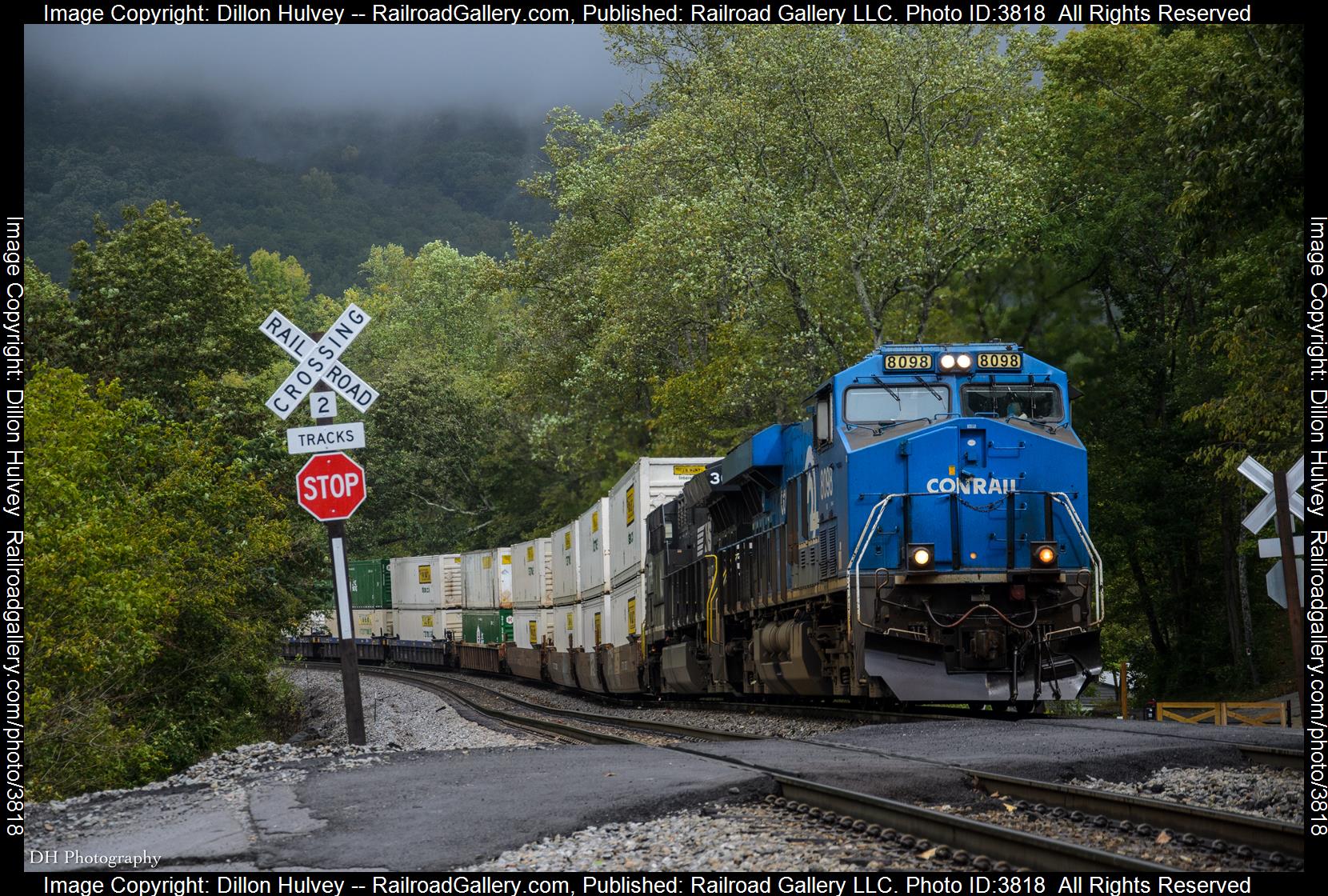 NS 8098 is a class ES44AC and  is pictured in Wildwood, Georgia, United States.  This was taken along the CSX Chattanooga Subdivision  on the Norfolk Southern. Photo Copyright: Dillon Hulvey uploaded to Railroad Gallery on 09/28/2024. This photograph of NS 8098 was taken on Saturday, September 28, 2024. All Rights Reserved. 