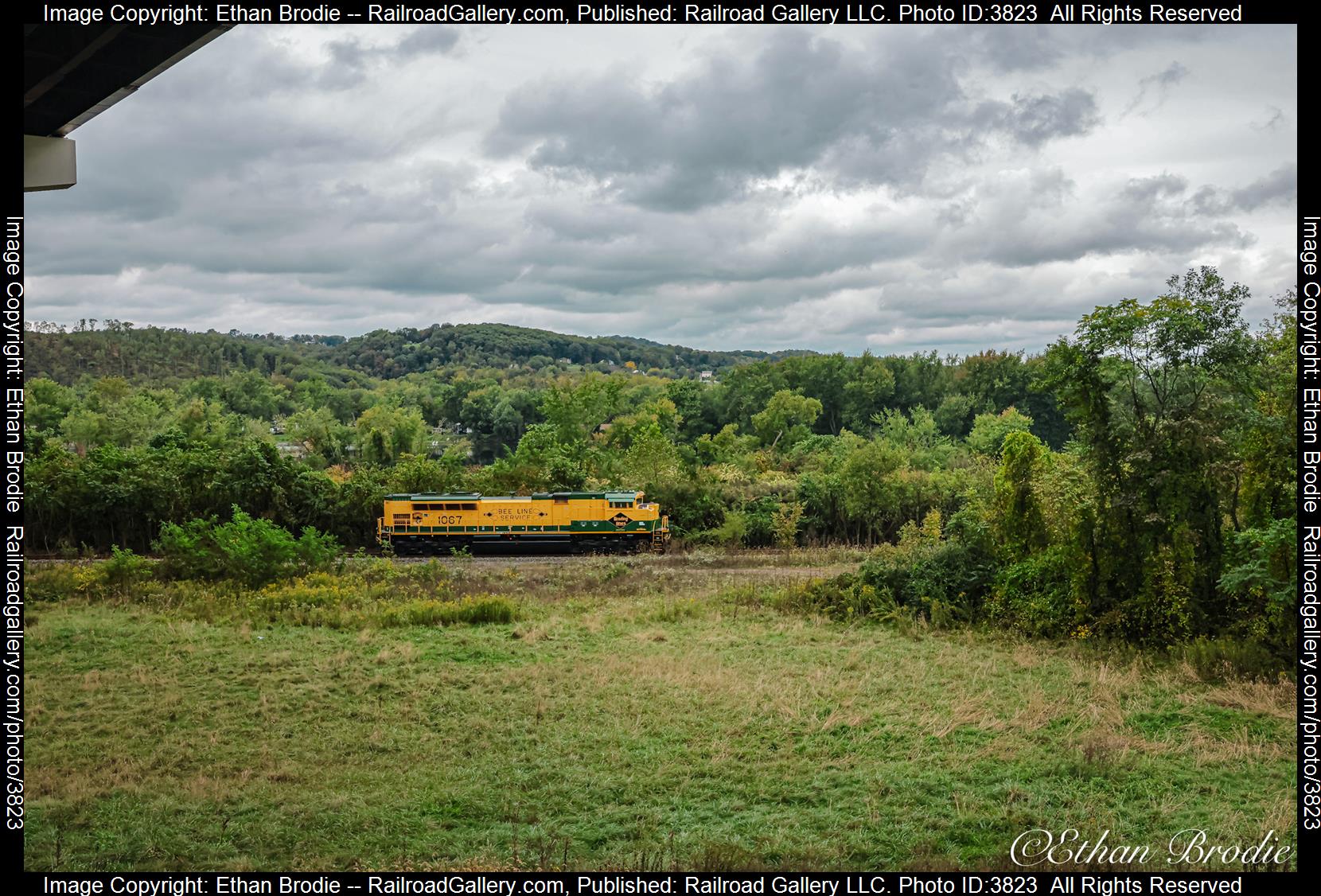 1067 is a class SD70ACe and  is pictured in Northumberland, Pennsylvania, United States.  This was taken along the NS Buffalo Line on the Norfolk Southern. Photo Copyright: Ethan Brodie uploaded to Railroad Gallery on 10/01/2024. This photograph of 1067 was taken on Monday, September 30, 2024. All Rights Reserved. 