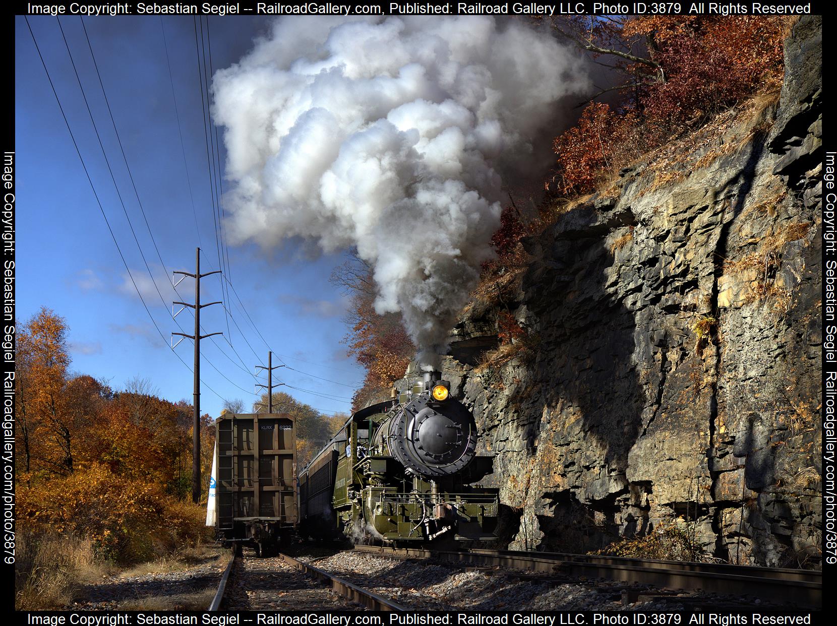 26 is a class 0-6-0 and  is pictured in Scranton, PA, United States.  This was taken along the Pocono Mainline on the Steamtown NHS. Photo Copyright: Sebastian Segiel uploaded to Railroad Gallery on 10/30/2024. This photograph of 26 was taken on Sunday, October 27, 2024. All Rights Reserved. 