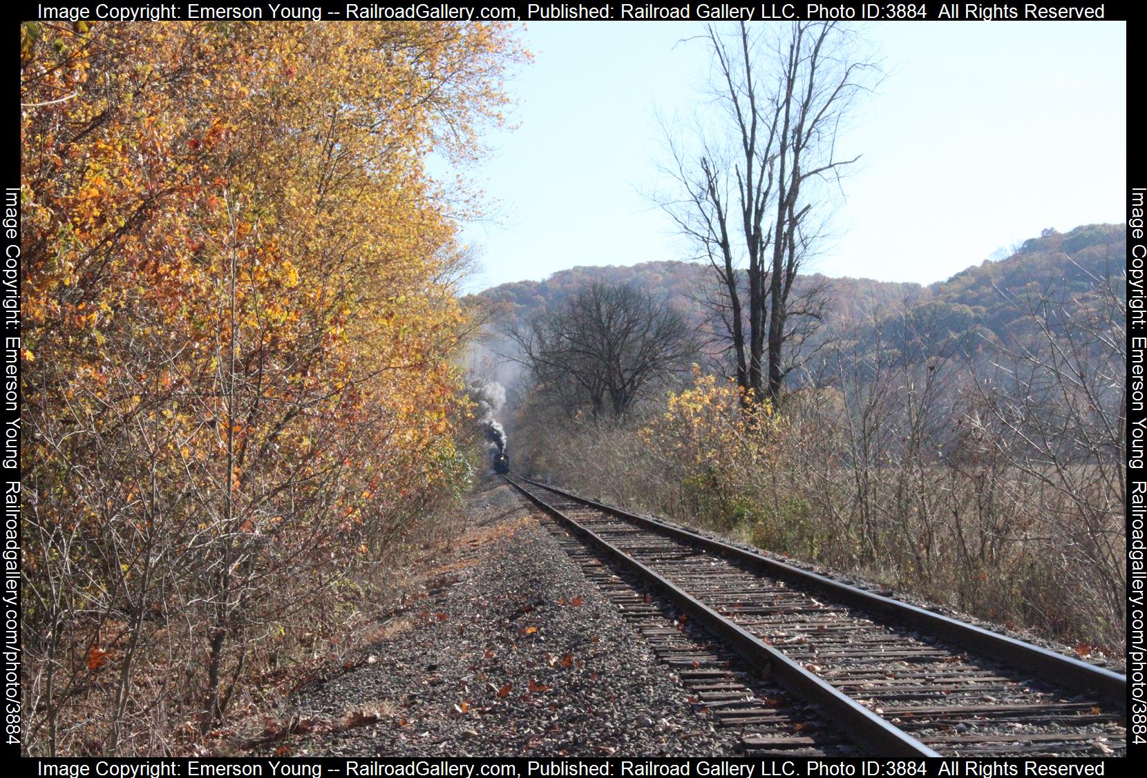 Number 3  is a class 0-6-0 Steam Locomotive  and  is pictured in Haydenville, Ohio , Ohio, United States.  This was taken along the Ex B and O line on the Hocking Valley Scenic Railway . Photo Copyright: Emerson Young uploaded to Railroad Gallery on 11/02/2024. This photograph of Number 3  was taken on Saturday, November 02, 2024. All Rights Reserved. 